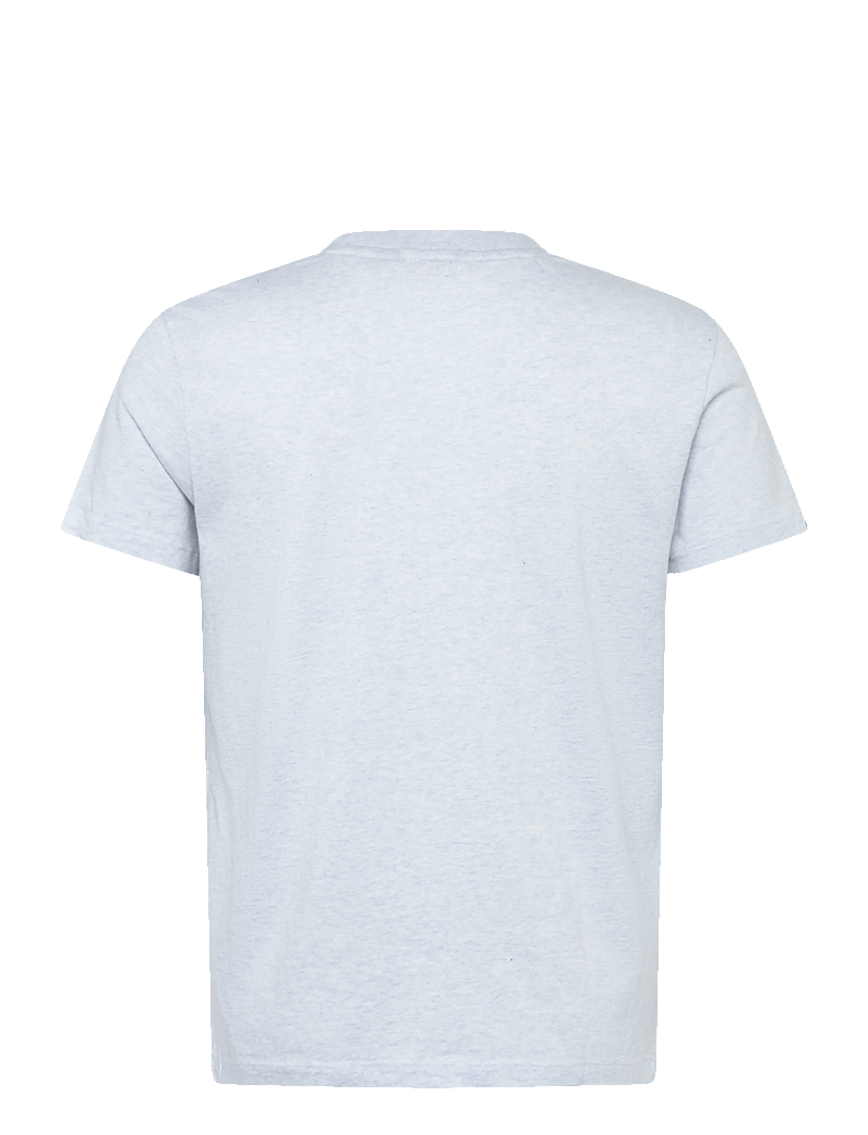 Superdry - ESSENTIAL LOGO EMB TEE - short-sleeved t-shirts - icy blue marl/navy - 2