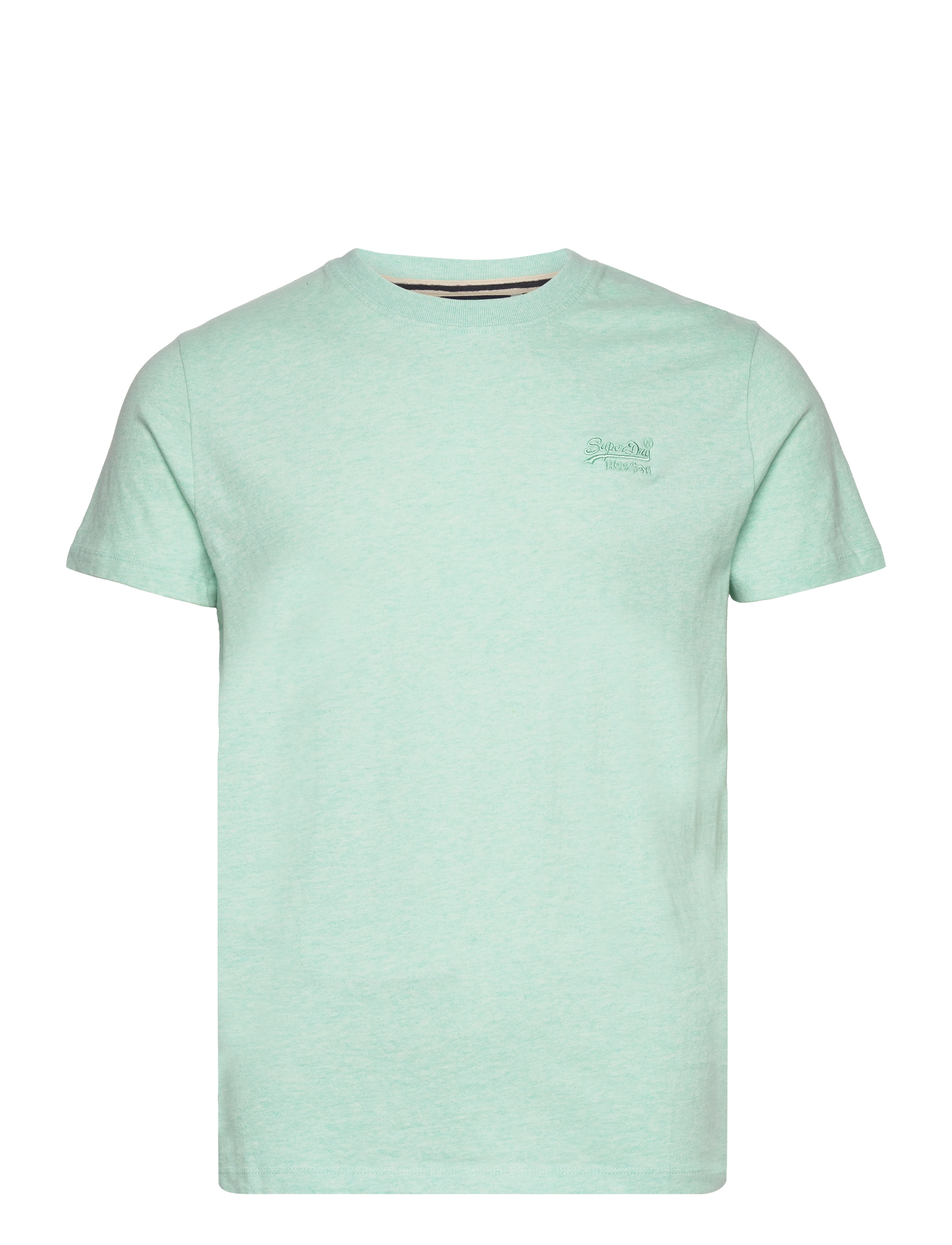 Superdry - VINTAGE LOGO EMB TEE - die niedrigsten preise - light mint green marl - 1