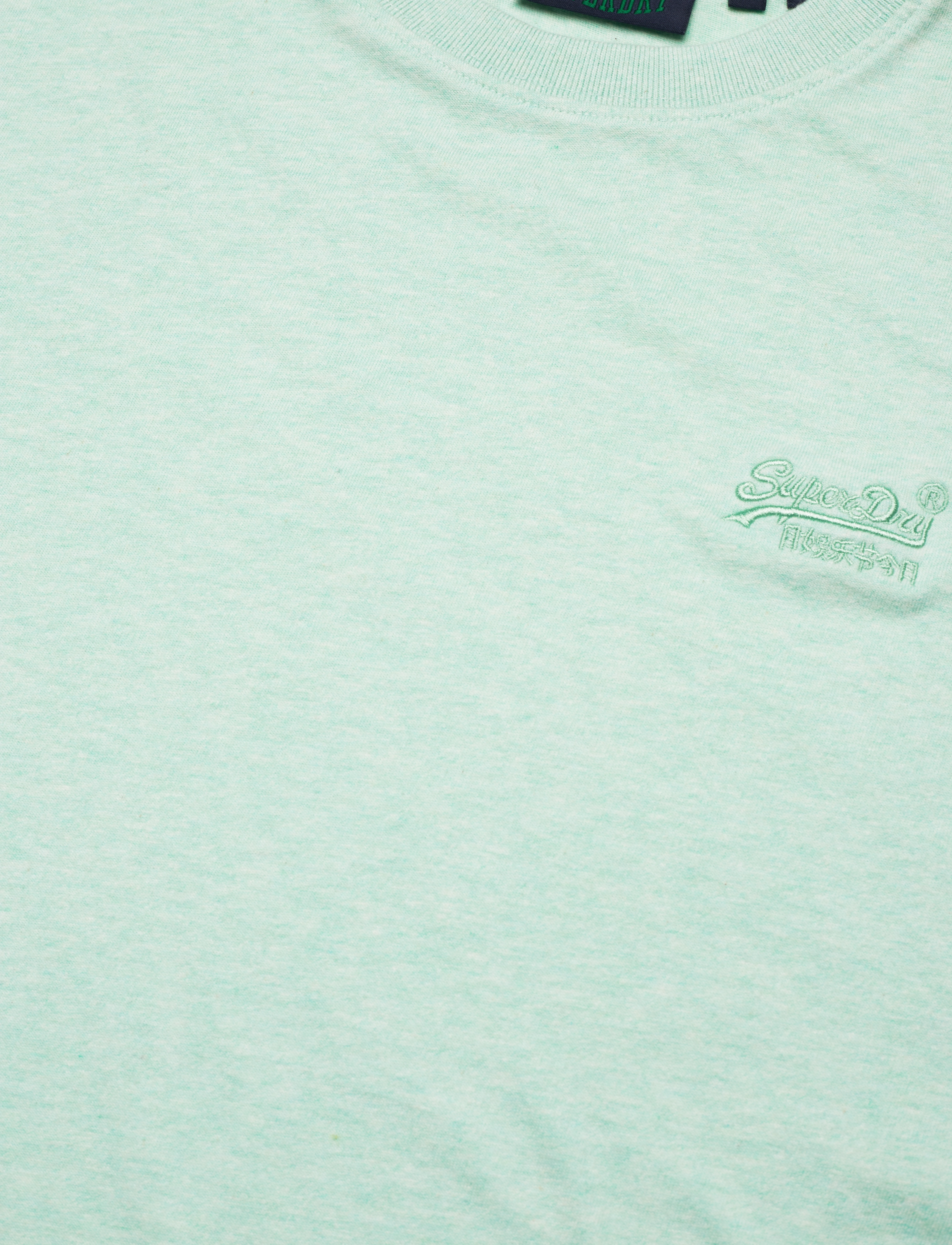 Superdry - VINTAGE LOGO EMB TEE - die niedrigsten preise - light mint green marl - 4