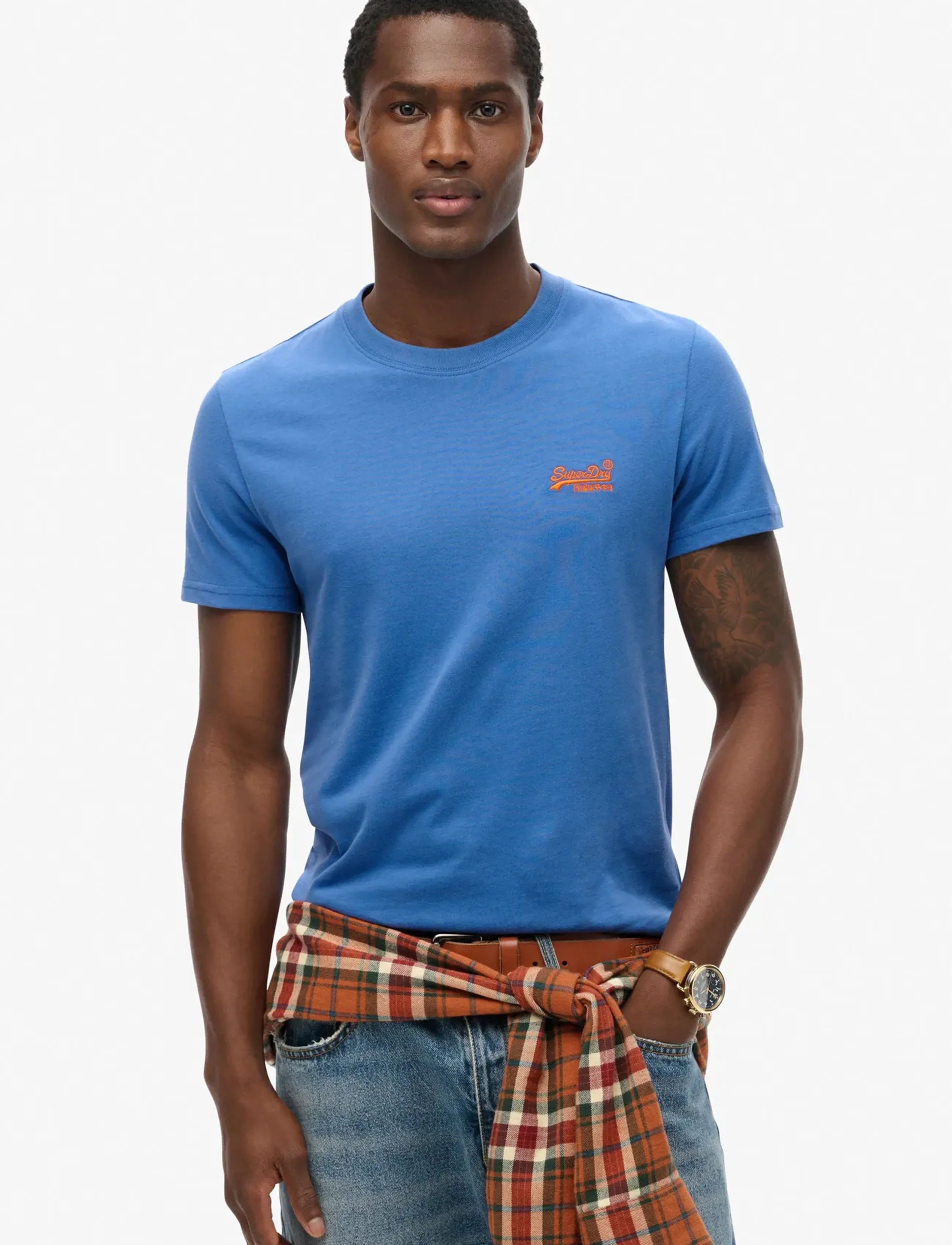 Superdry ESSENTIAL LOGO EMB TEE - T-shirts - MONACO BLUE / blue