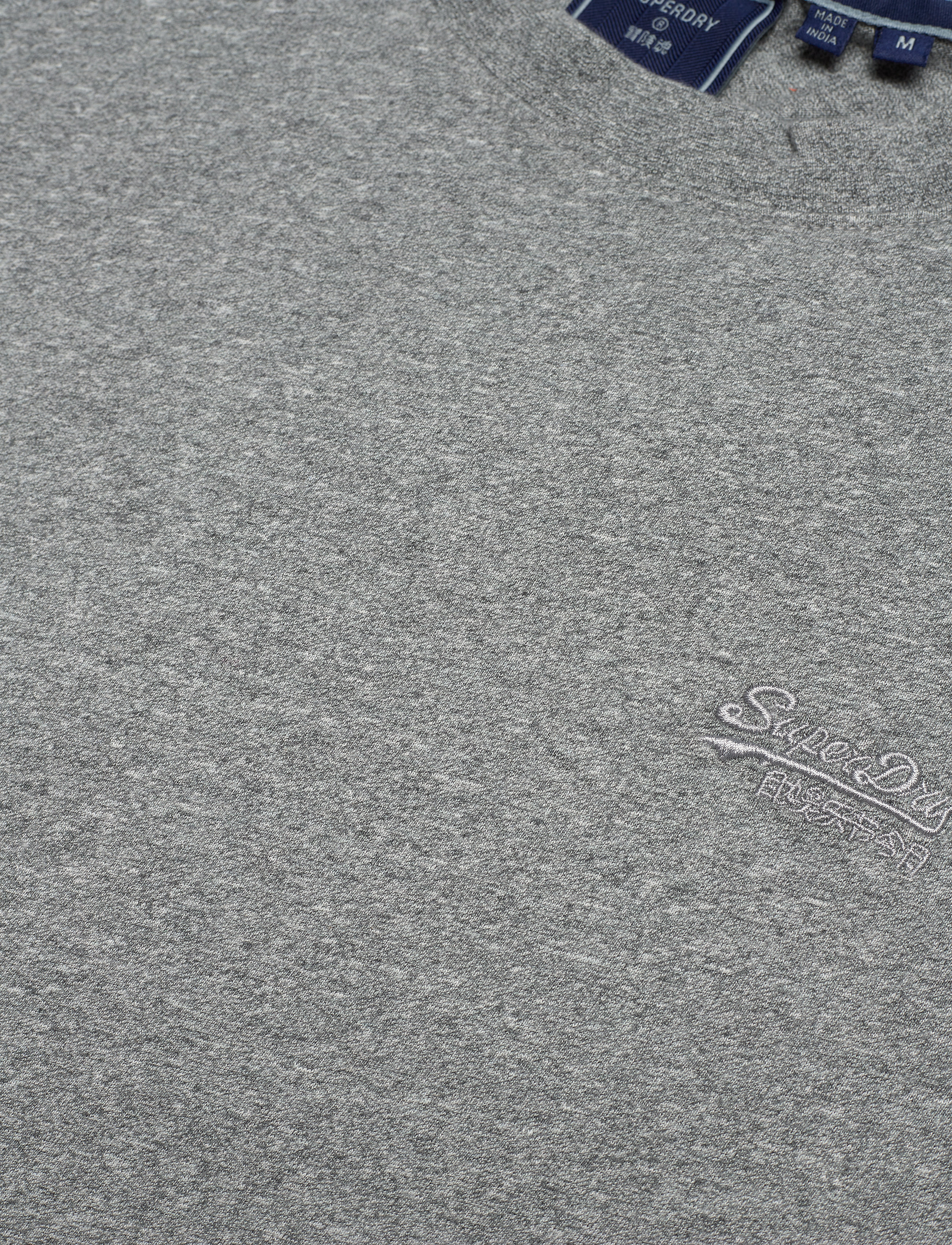 Superdry - VINTAGE LOGO EMB TEE - laveste priser - noos grey marl - 4