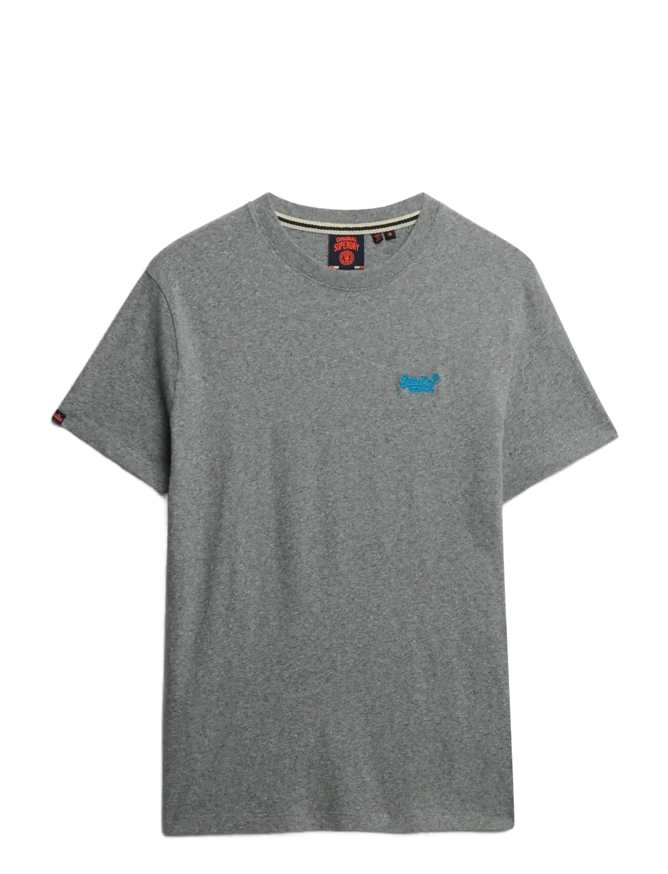 Superdry - VINTAGE LOGO EMB TEE - kortærmede t-shirts - noos grey marl/blue - 1