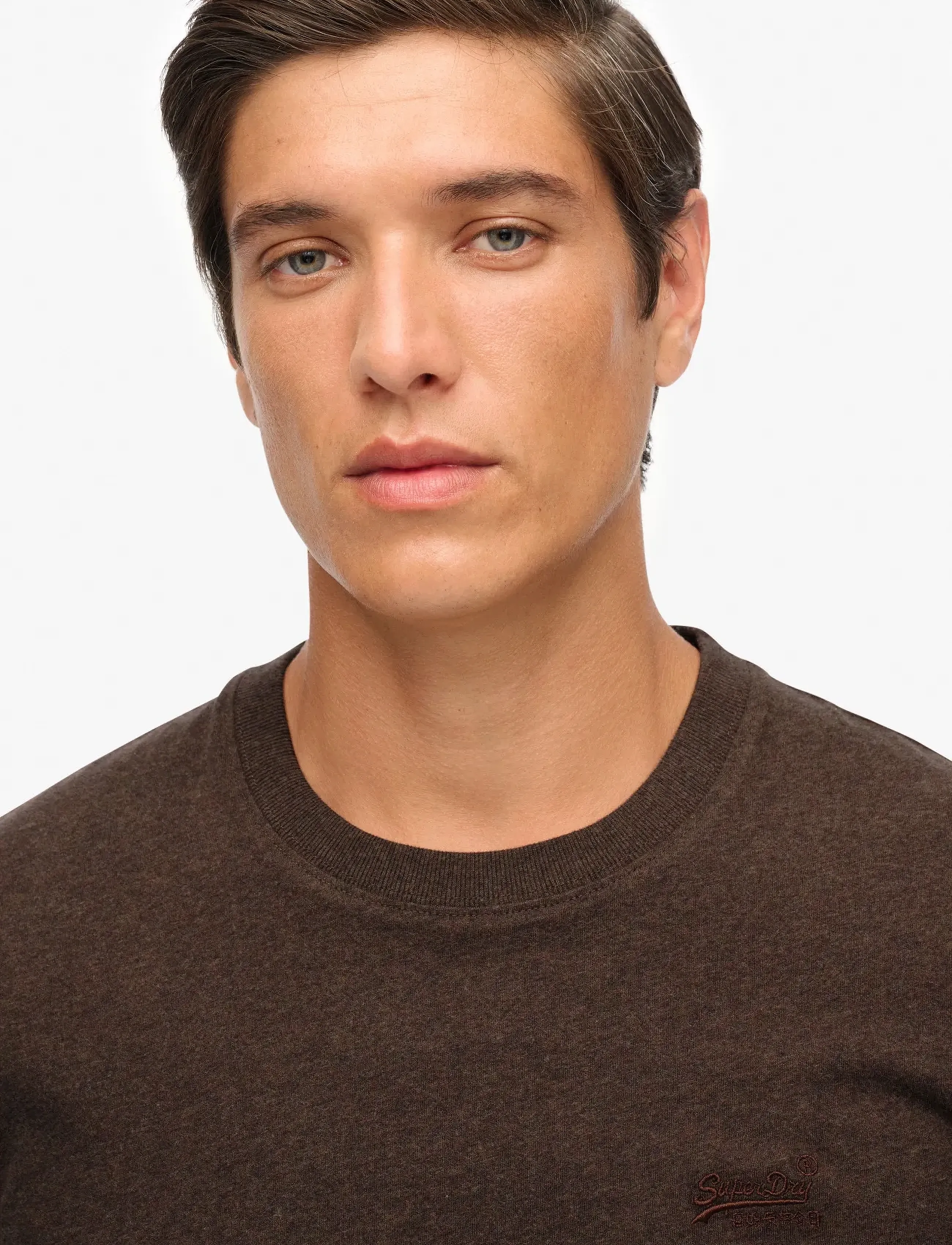 Superdry - VINTAGE LOGO EMB TEE - laveste priser - nutmeg brown marl - 3