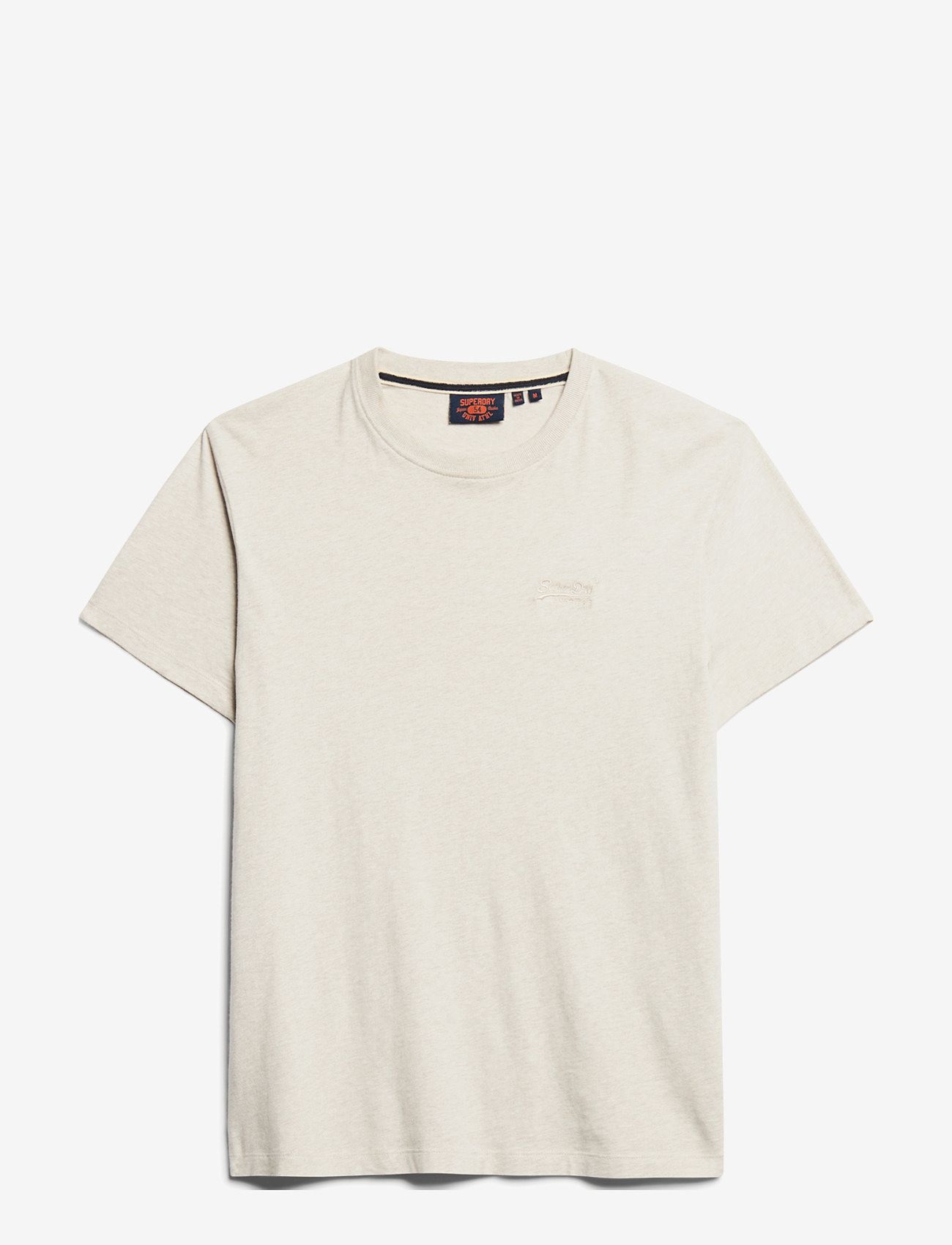 Superdry - ESSENTIAL LOGO EMB TEE - kortärmade t-shirts - oat cream marl - 1