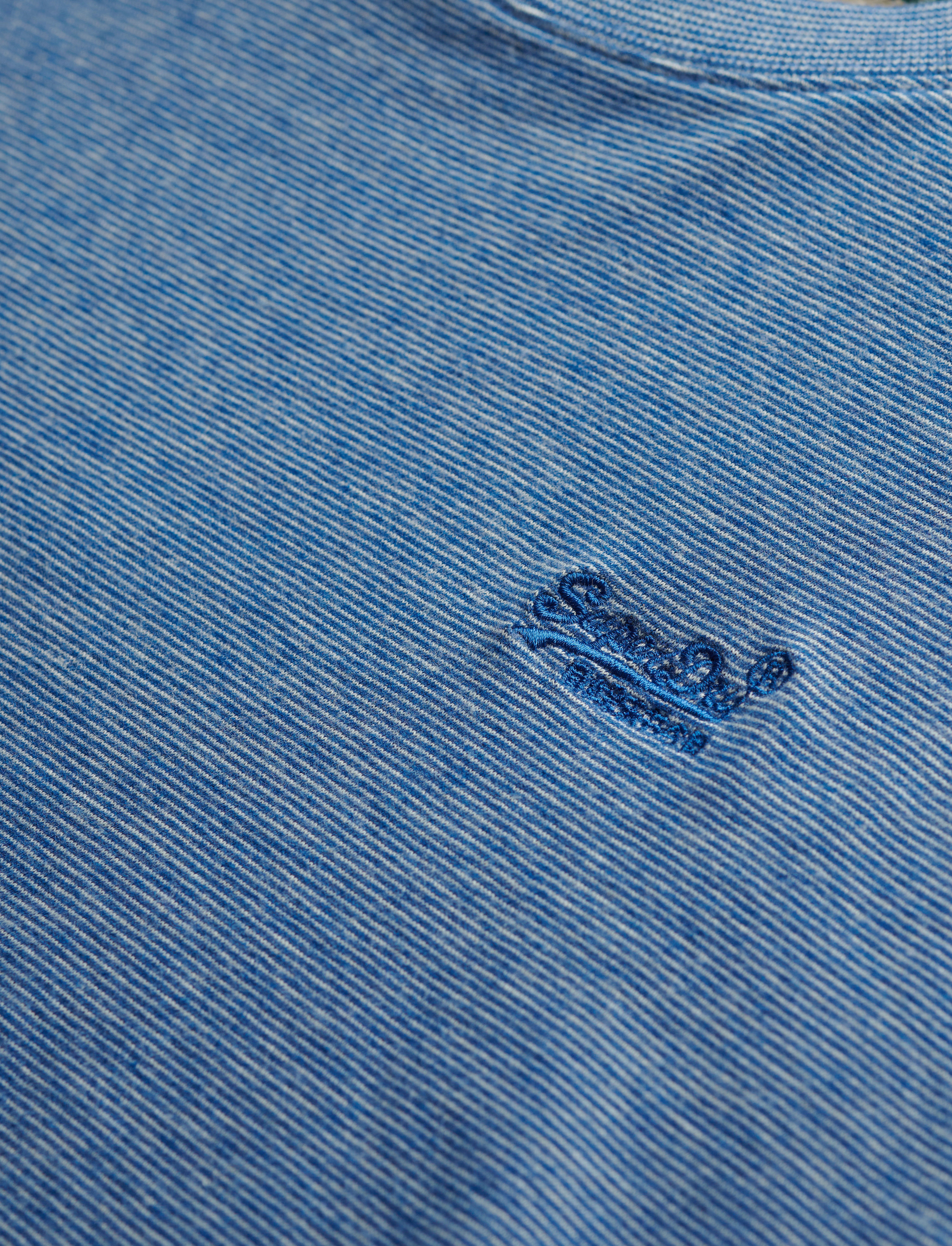 Superdry - VINTAGE LOGO EMB TEE - laveste priser - ocean blue feeder - 4