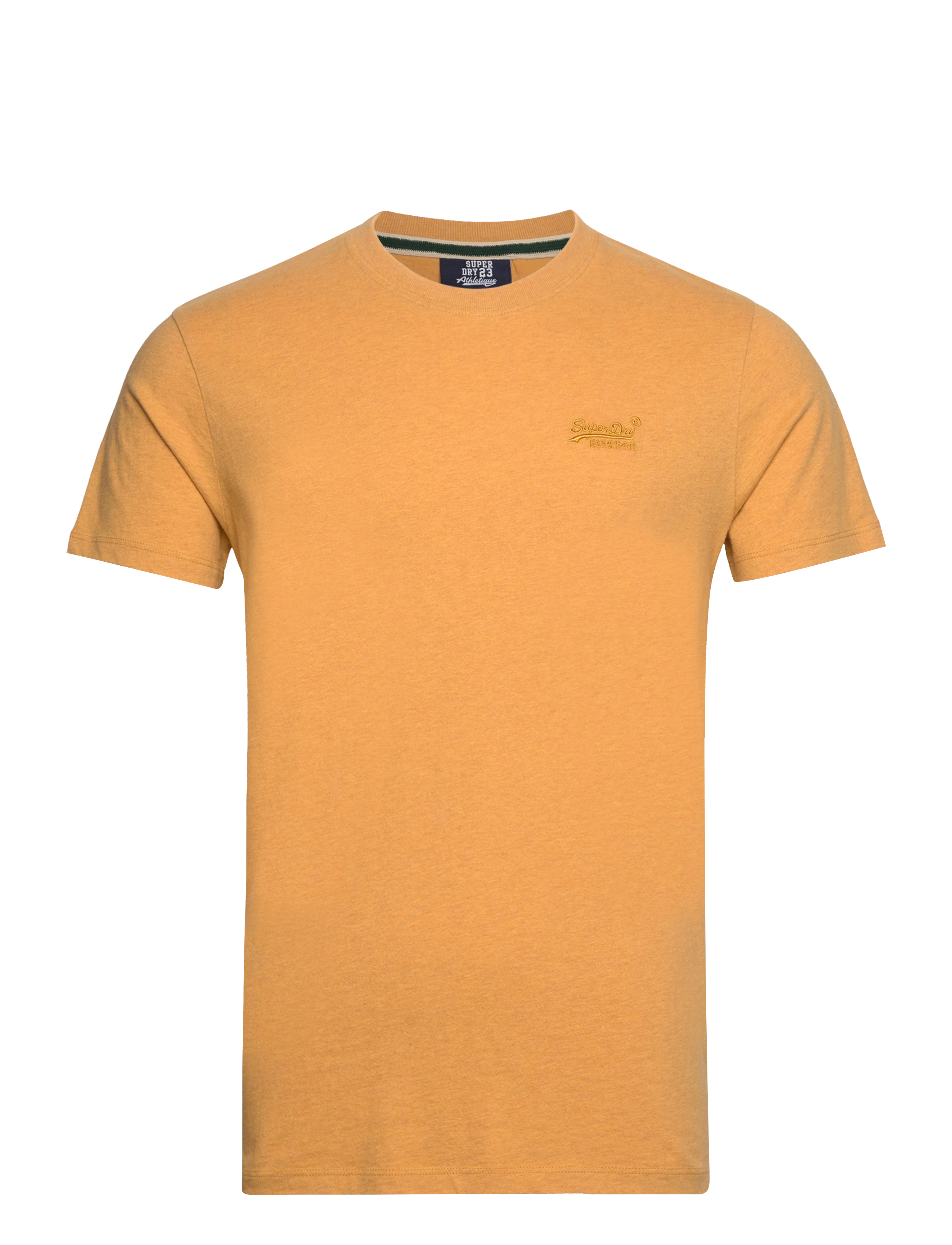 Superdry - VINTAGE LOGO EMB TEE - die niedrigsten preise - ochre yellow marl - 1