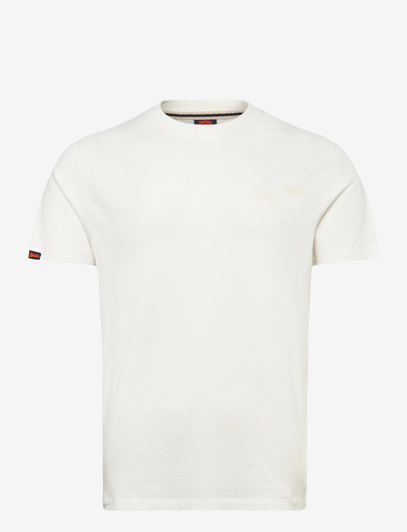 Superdry - ESSENTIAL LOGO EMB TEE - short-sleeved t-shirts - off white - 1