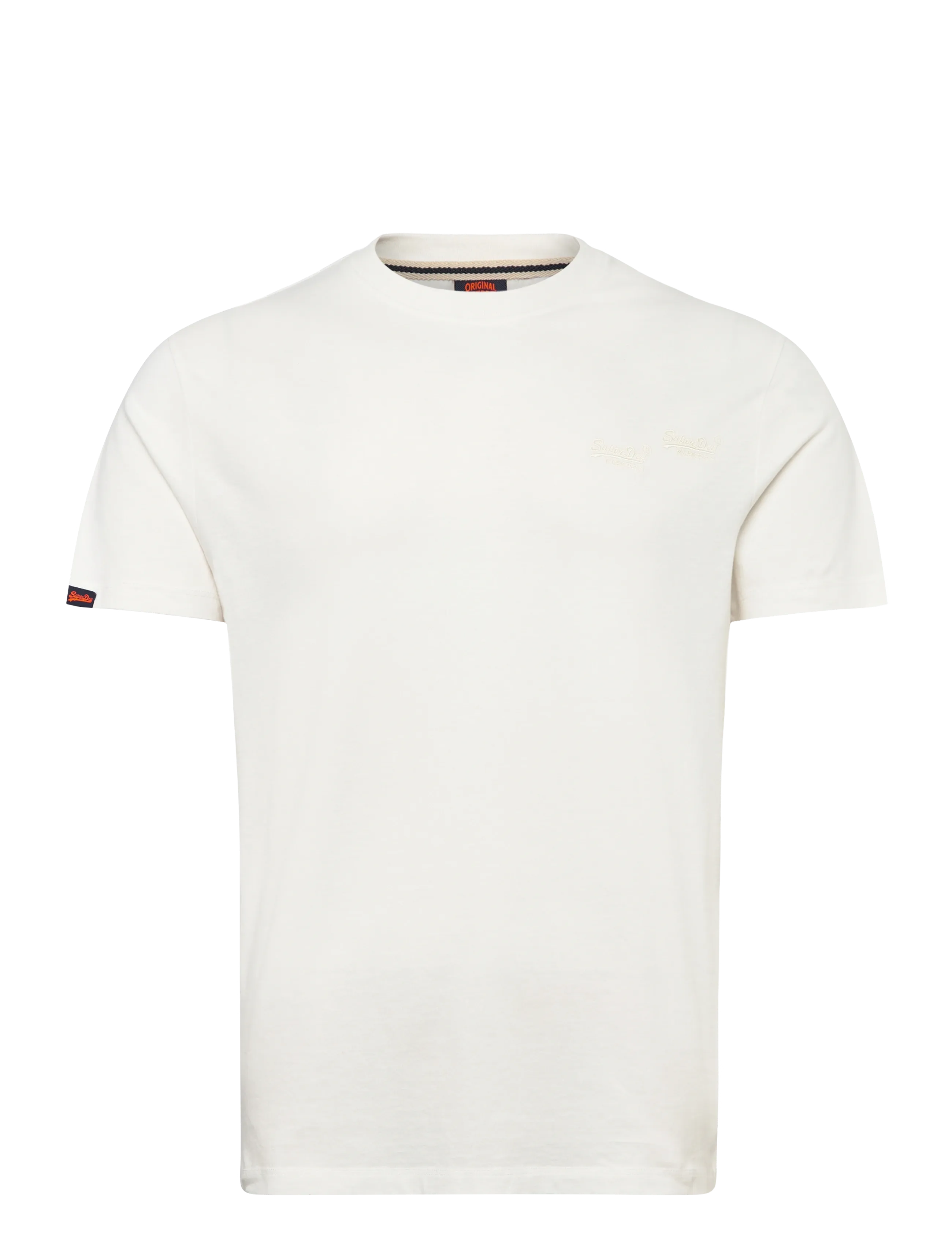 Superdry VINTAGE LOGO EMB TEE - Kleidung - OFF WHITE / cream