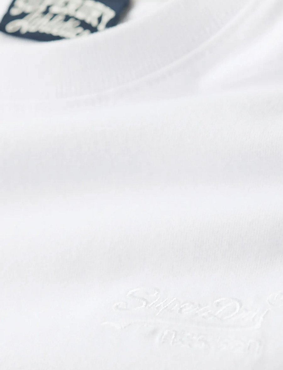 Superdry - VINTAGE LOGO EMB TEE - short-sleeved t-shirts - optic - 2