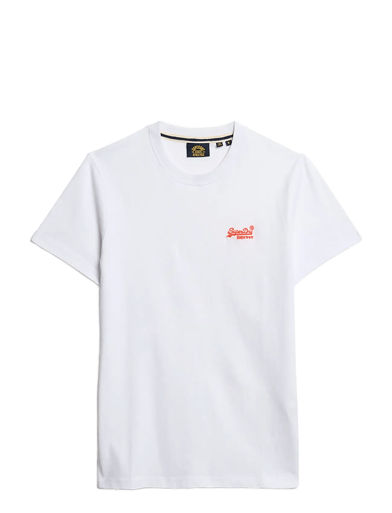 Superdry - ESSENTIAL LOGO EMB TEE - kurzärmelig - optic/hazard orange - 1