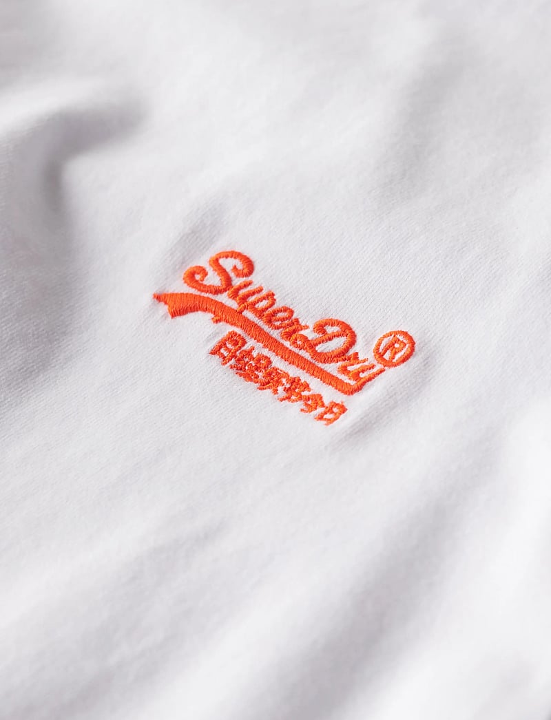 Superdry - ESSENTIAL LOGO EMB TEE - kurzärmelig - optic/hazard orange - 4
