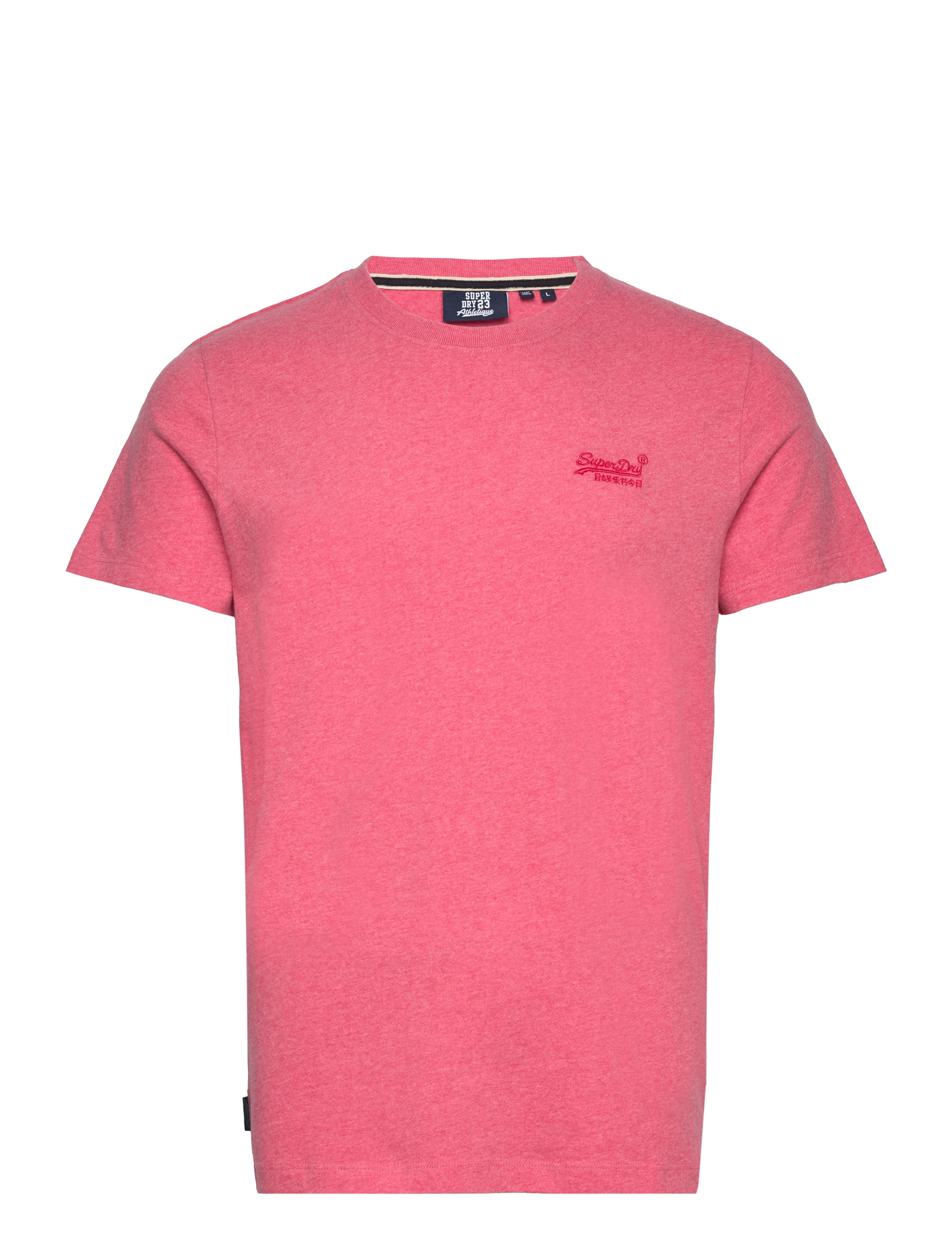 Superdry - ESSENTIAL LOGO EMB TEE - kortærmede t-shirts - punch pink marl - 1