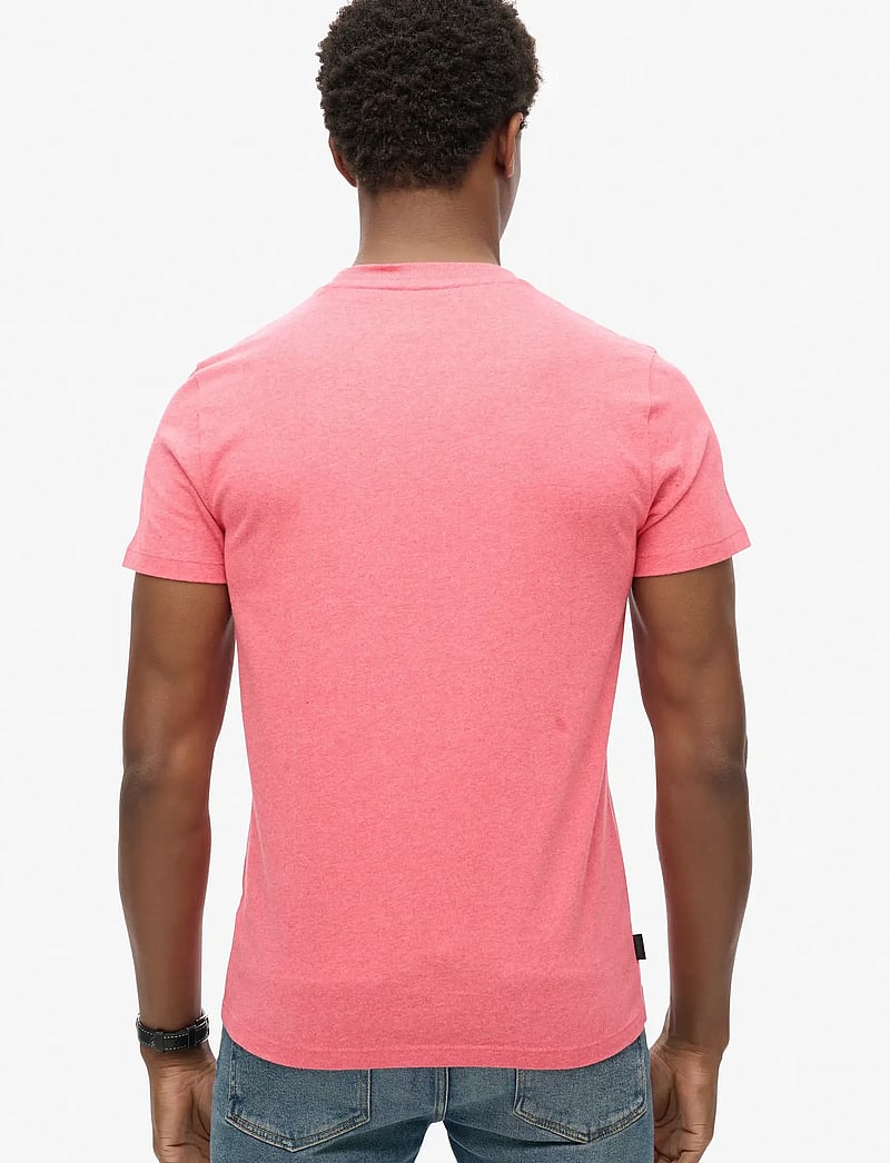 Superdry - ESSENTIAL LOGO EMB TEE - kortærmede t-shirts - punch pink marl - 5
