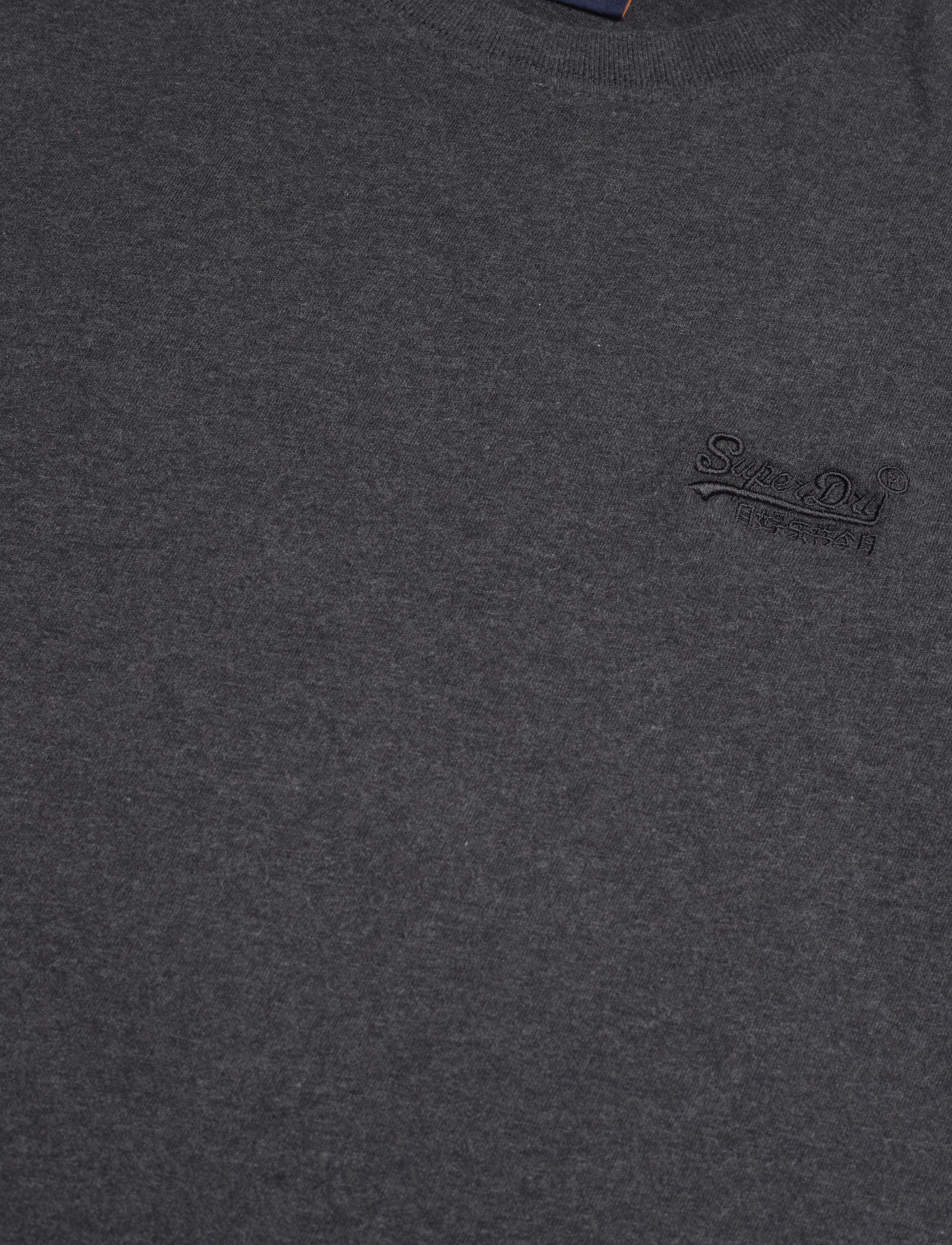 Superdry - VINTAGE LOGO EMB TEE - laveste priser - raven black marl - 4