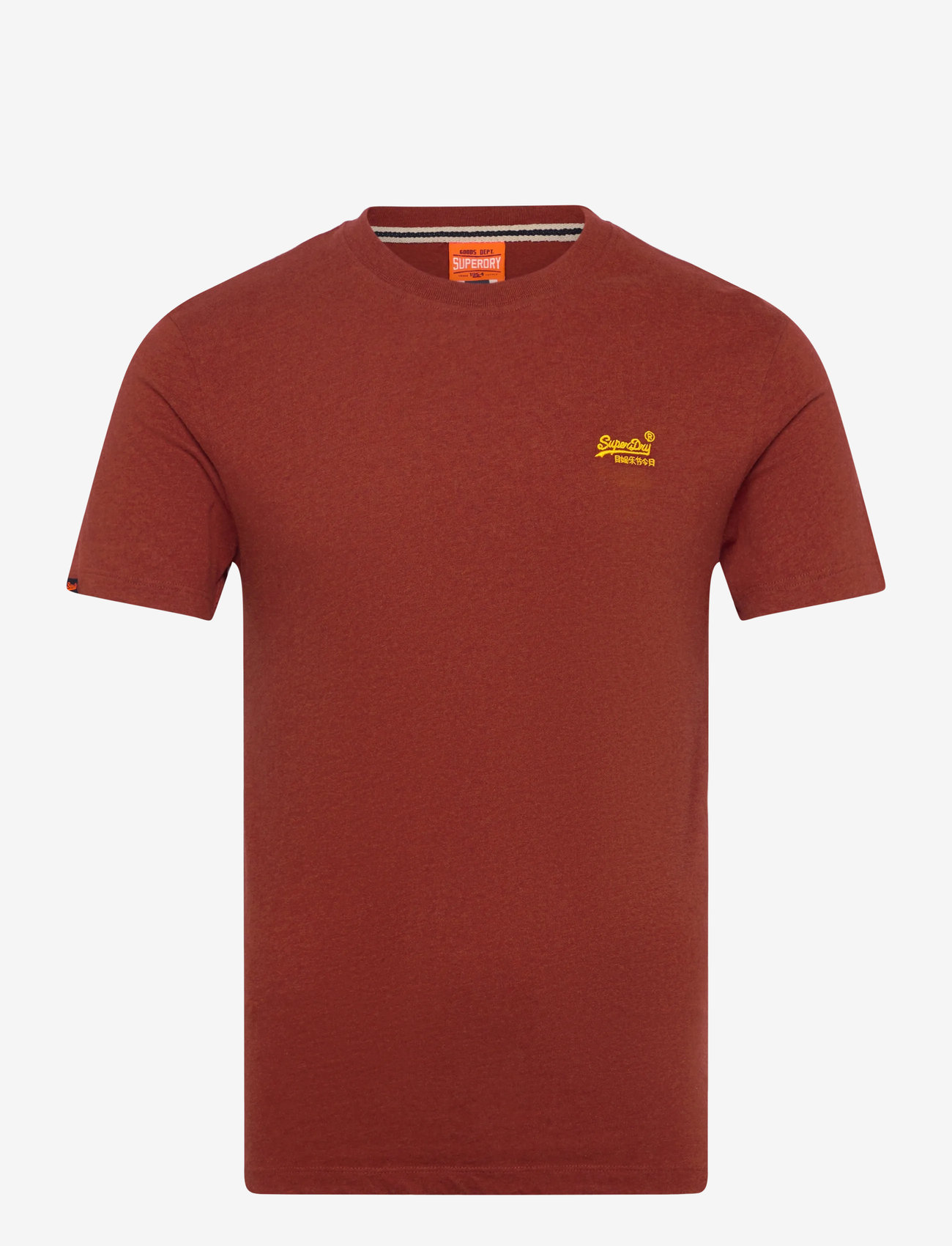 Superdry - ESSENTIAL LOGO EMB TEE - short-sleeved t-shirts - russet red marl - 1