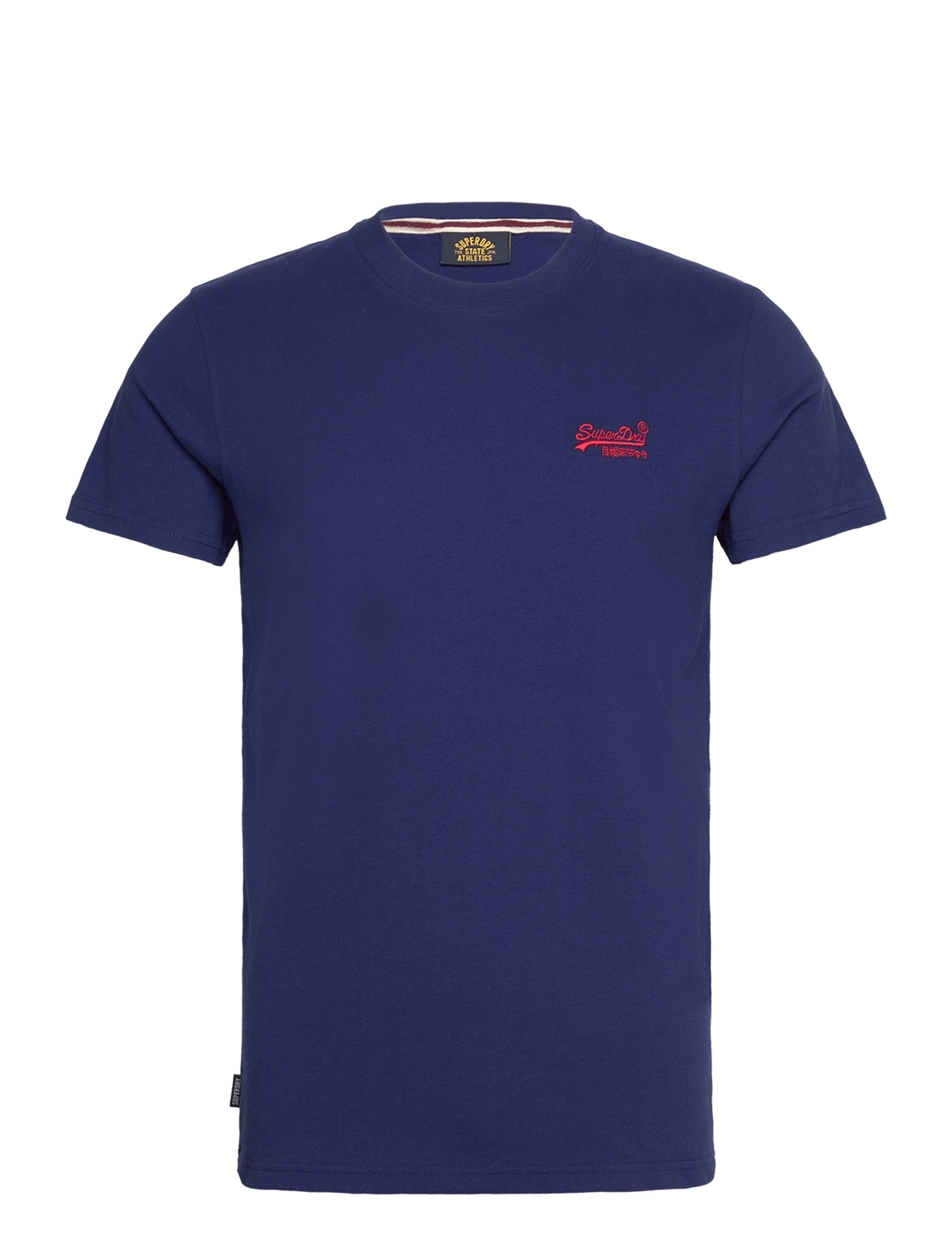 Superdry ESSENTIAL LOGO EMB TEE - Riided - SUPERMARINE NAVY / blue