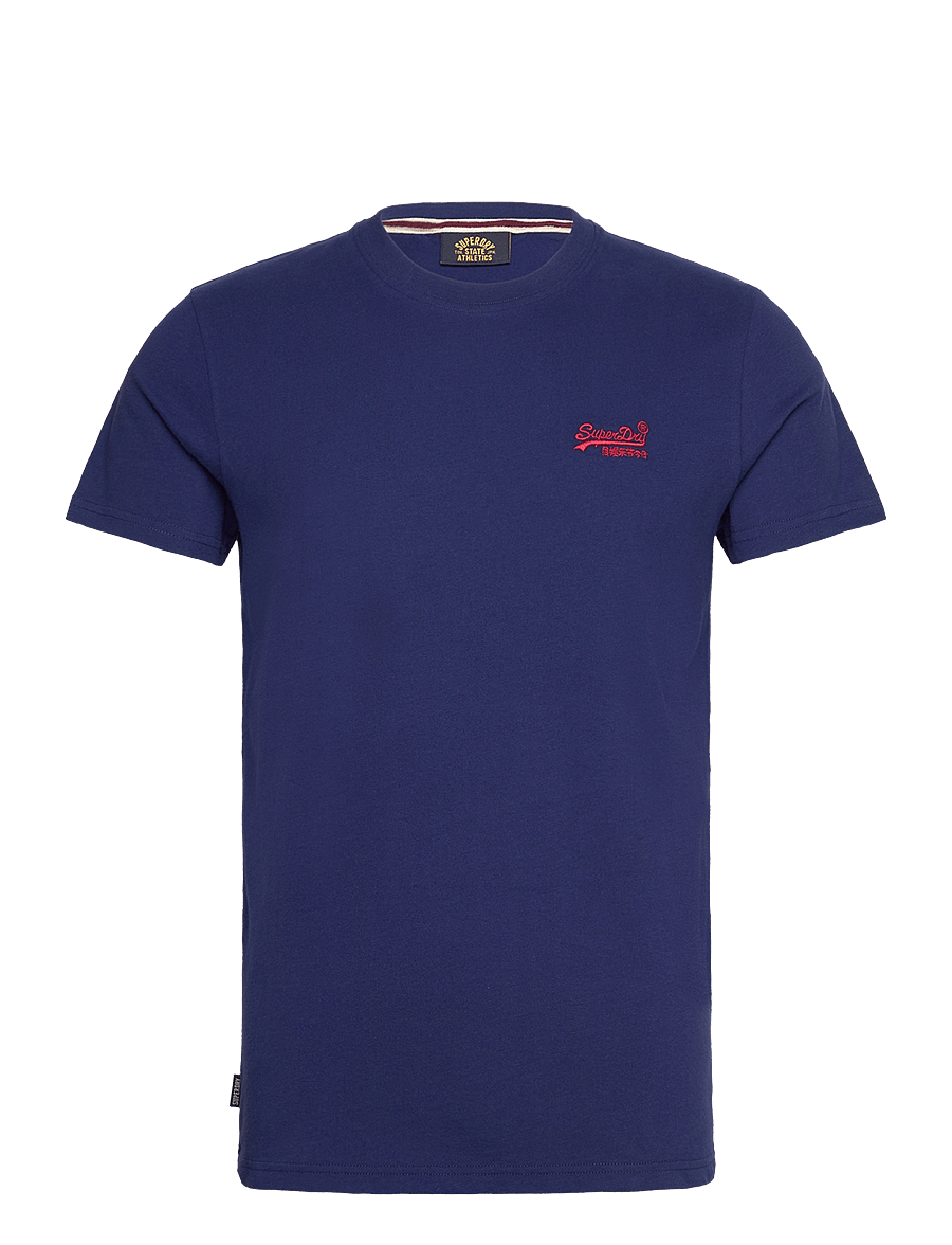 Superdry - VINTAGE LOGO EMB TEE - short-sleeved t-shirts - supermarine navy - 1