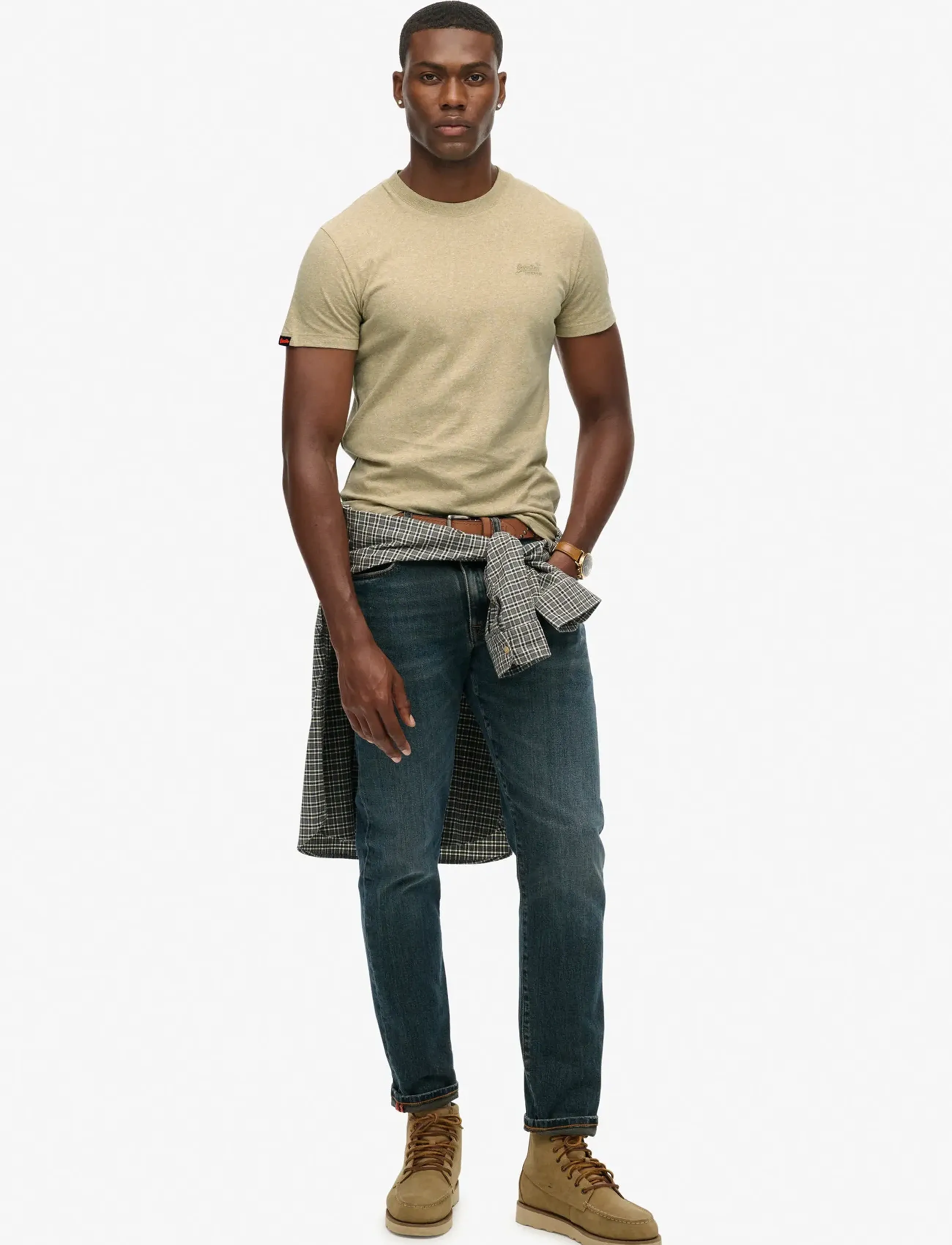 Superdry Essential Logo Emb Tee t-shirts - bas herr – bild 8