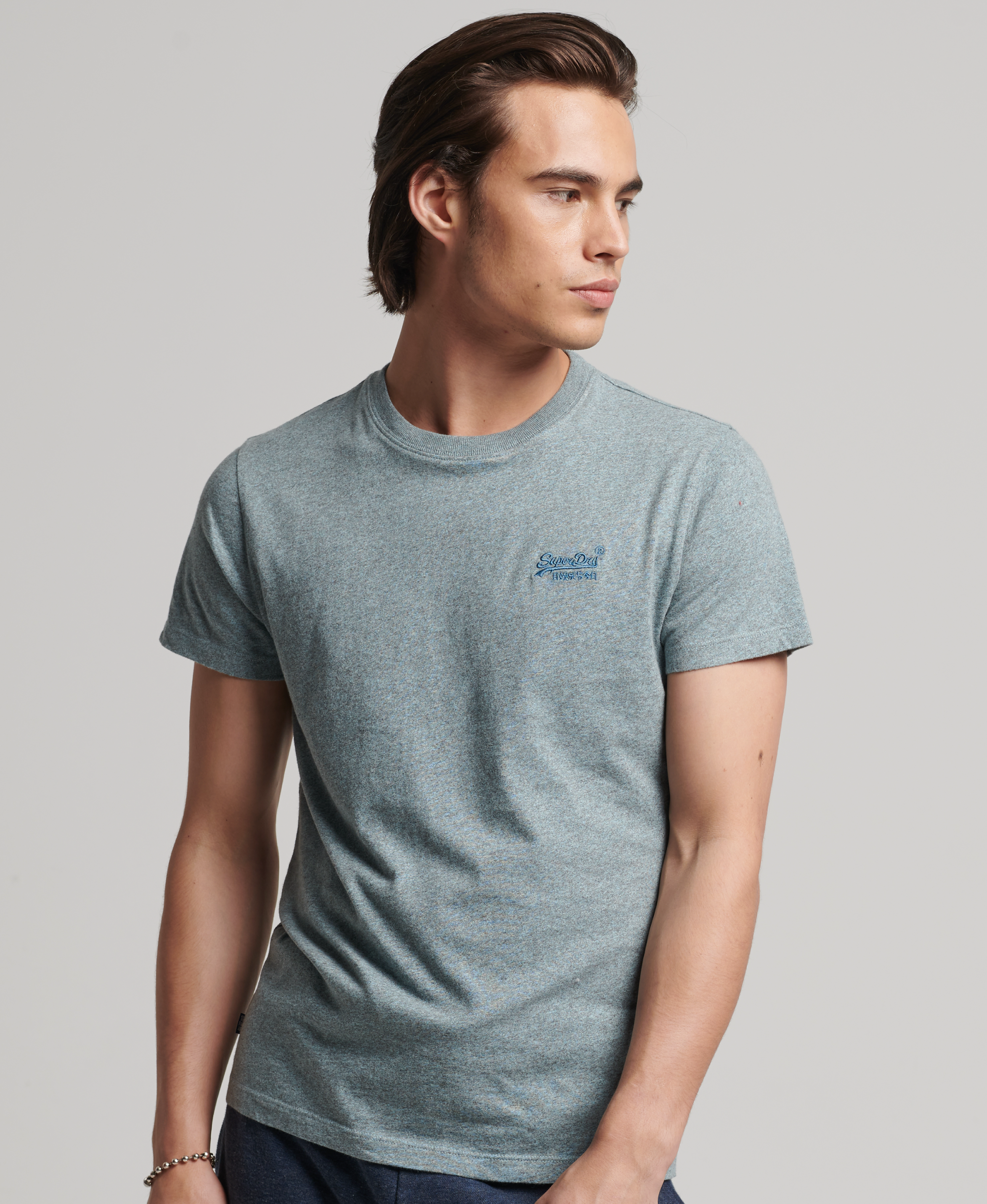 Superdry - ESSENTIAL LOGO EMB TEE - coastal blue grit - 3