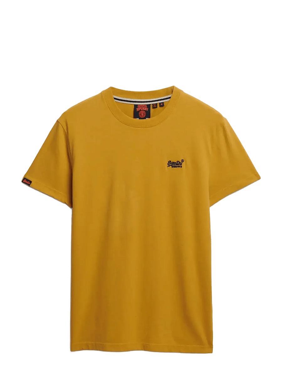 Superdry - ESSENTIAL LOGO EMB TEE - denim co ochre brown - 1