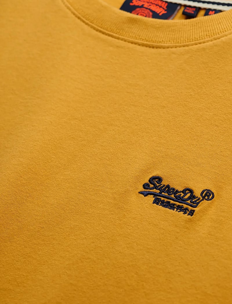 Superdry - ESSENTIAL LOGO EMB TEE - kortærmede t-shirts - denim co ochre brown - 5