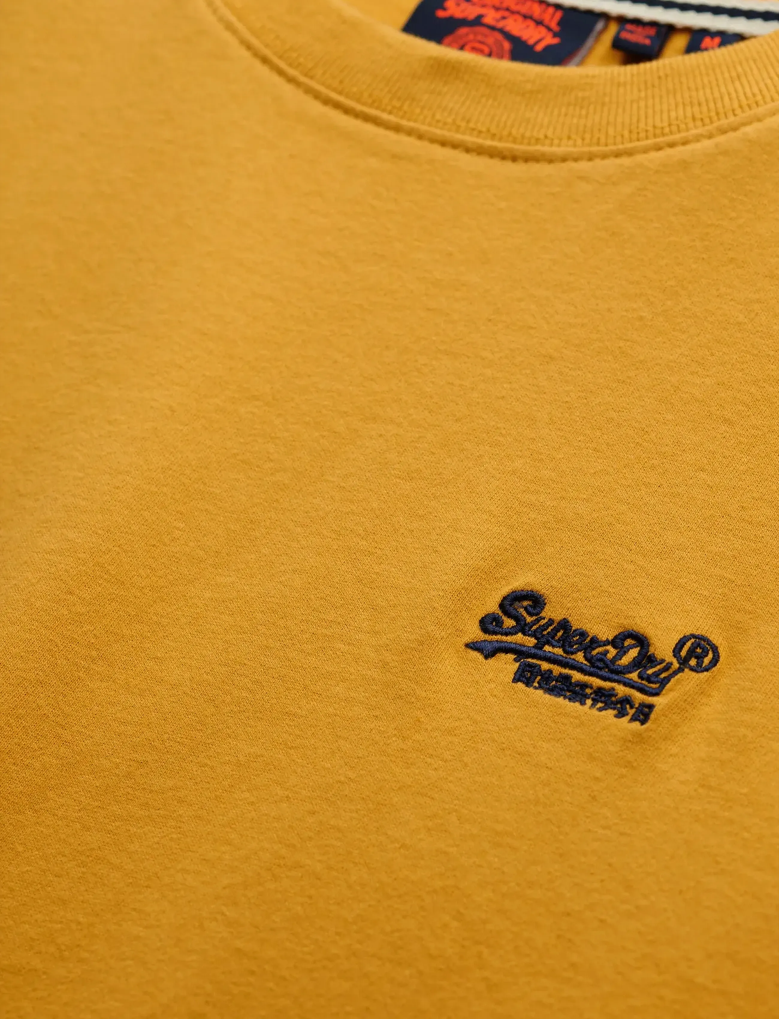 Superdry - ESSENTIAL LOGO EMB TEE - denim co ochre brown - 5