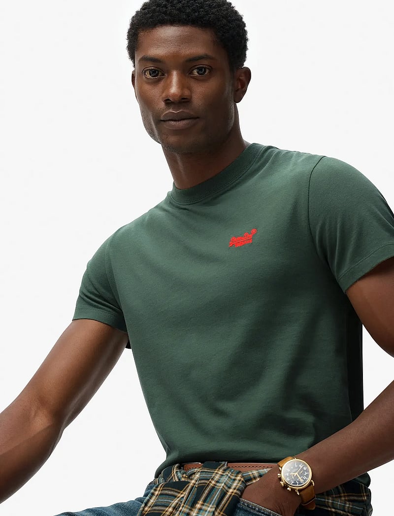 Superdry - ESSENTIAL LOGO EMB TEE - laurel khaki - 4