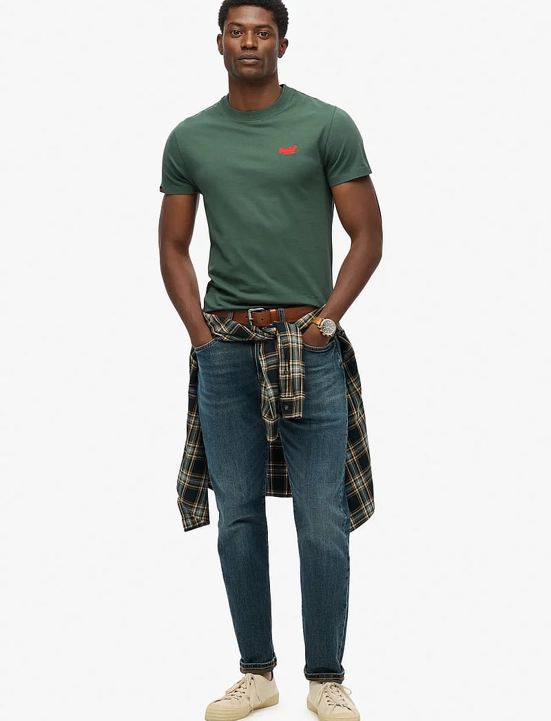 Superdry - ESSENTIAL LOGO EMB TEE - laurel khaki - 5