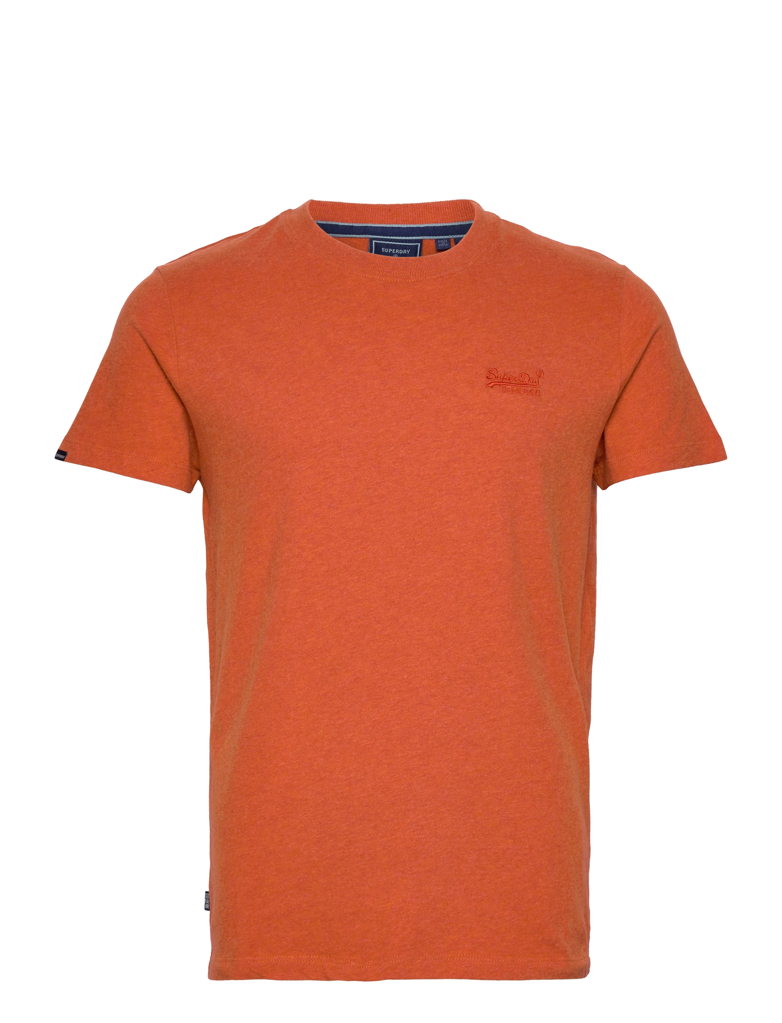 ESSENTIAL LOGO EMB TEE - RUST ORANGE MARL