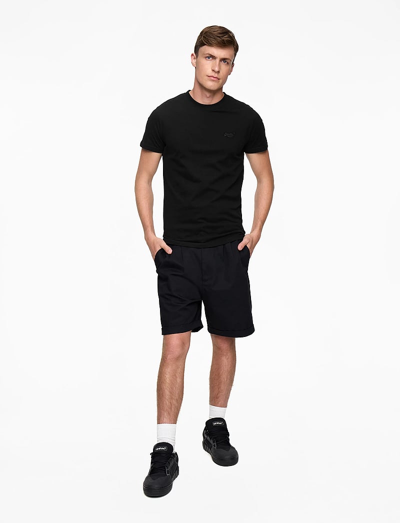 Superdry - ESSENTIAL LOGO EMB TEE - kurzärmelig - black/black - 2