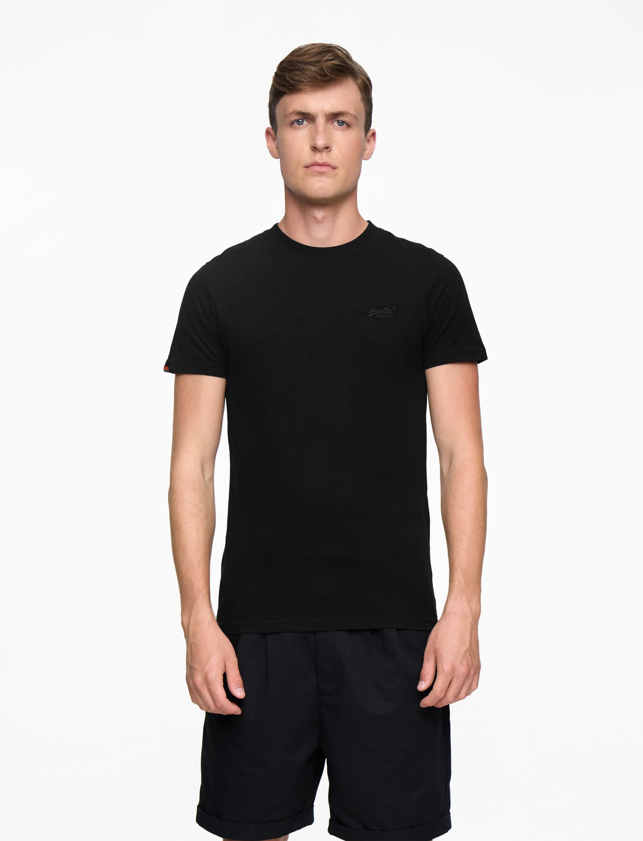 Superdry - ESSENTIAL LOGO EMB TEE - kurzärmelig - black/black - 0