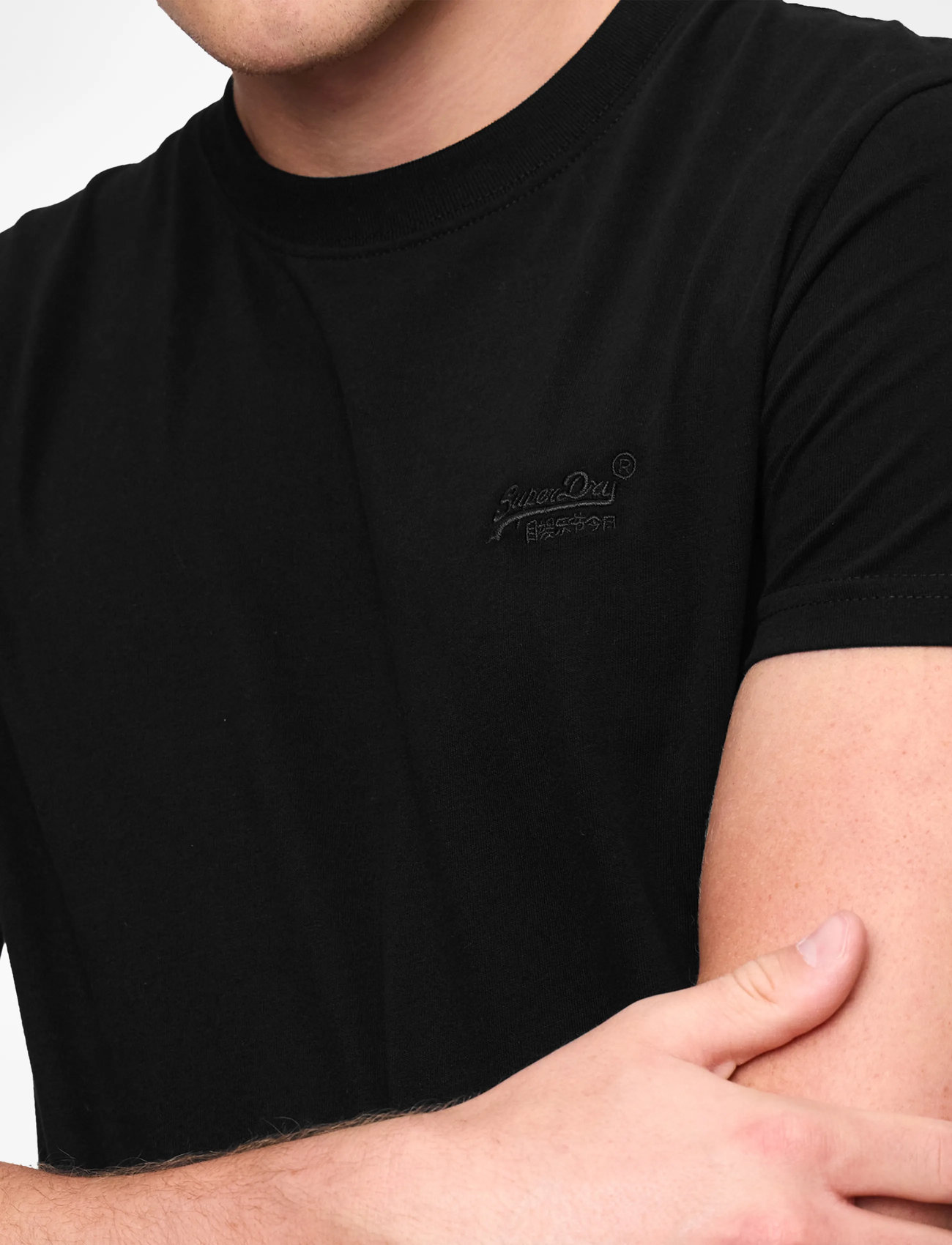 Superdry - ESSENTIAL LOGO EMB TEE - kurzärmelig - black/black - 5