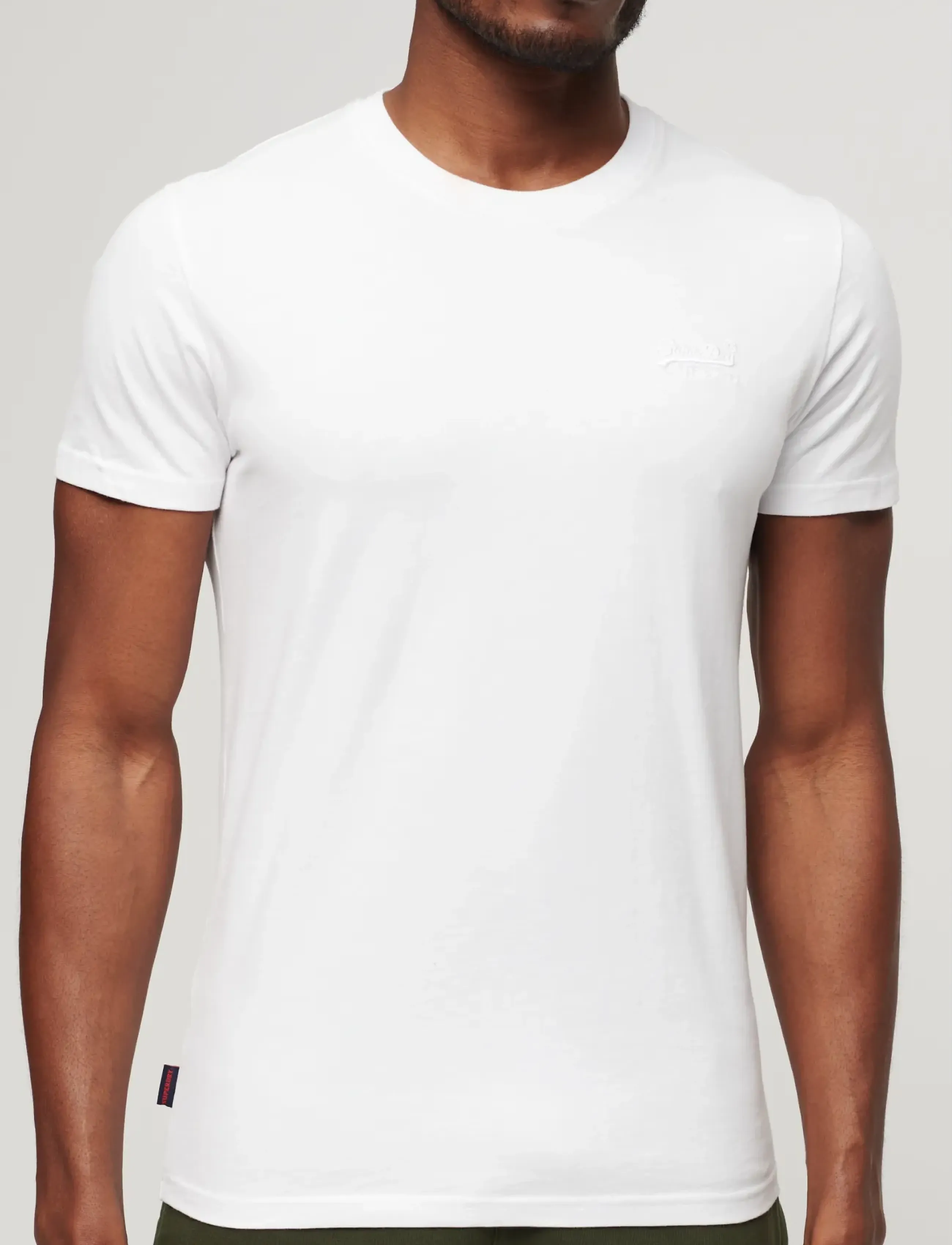 Superdry - ESSENTIAL LOGO EMB TEE - kurzärmelig - optic/optic - 4