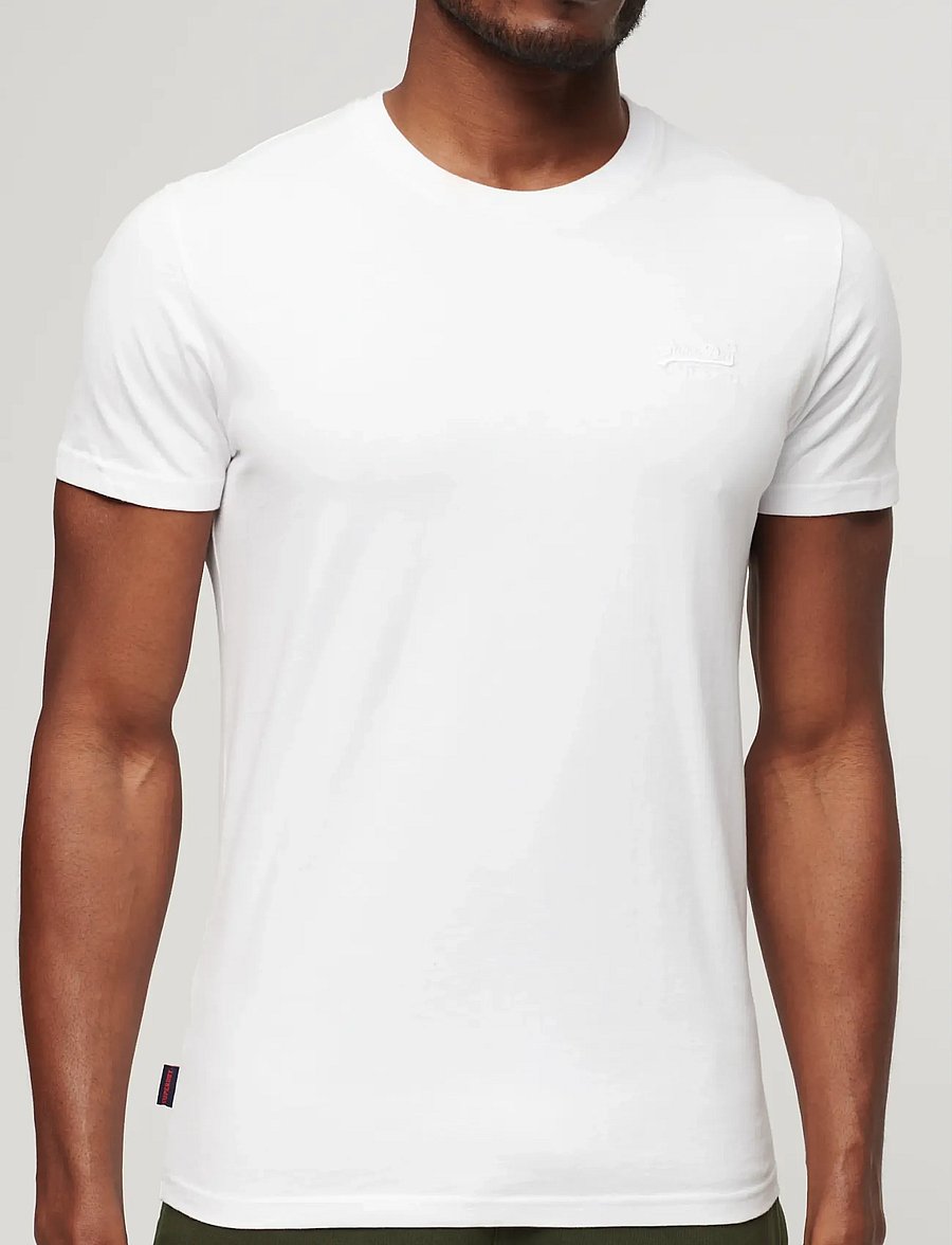 Superdry - ESSENTIAL LOGO EMB TEE - kurzärmelig - optic/optic - 4