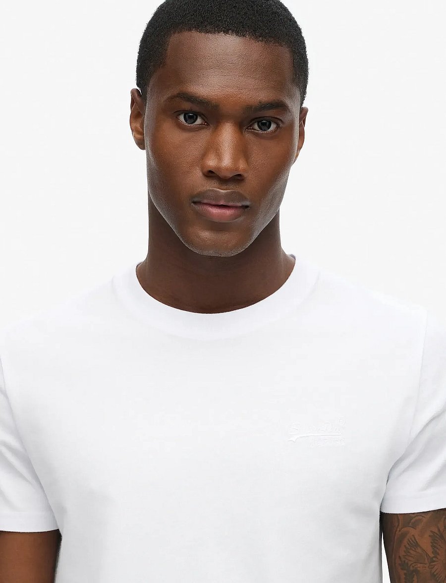 Superdry - ESSENTIAL LOGO EMB TEE - short-sleeved t-shirts - optic/optic - 4