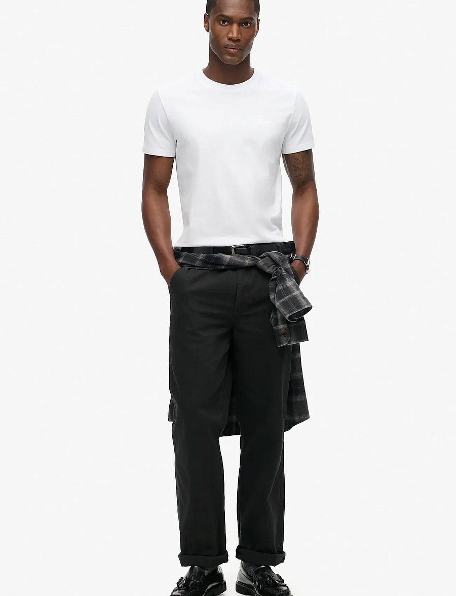 Superdry - ESSENTIAL LOGO EMB TEE - short-sleeved t-shirts - optic/optic - 5