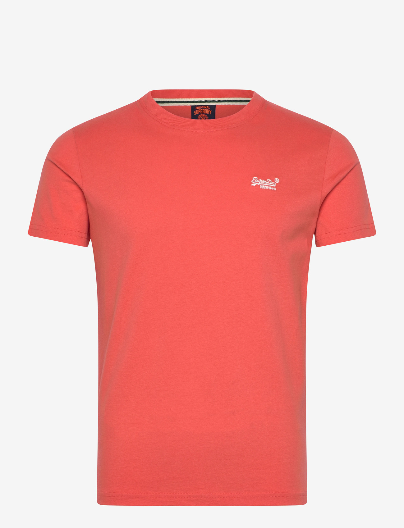 Superdry - ESSENTIAL LOGO EMB TEE - short-sleeved t-shirts - sunburst coral - 1