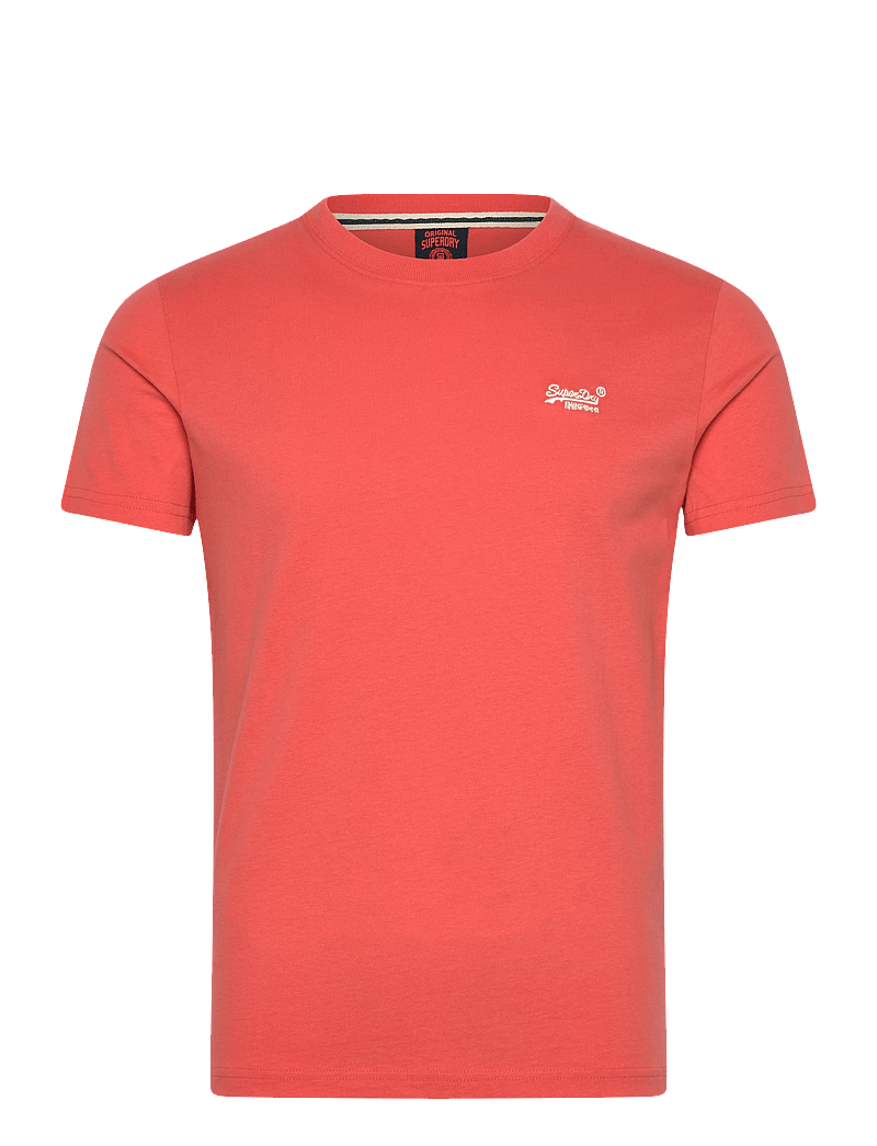 Superdry - ESSENTIAL LOGO EMB TEE - kurzärmelig - sunburst coral - 1