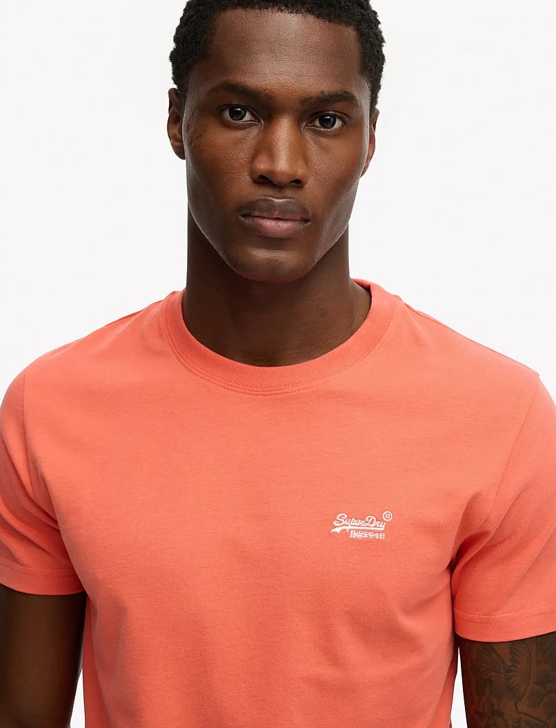 Superdry - ESSENTIAL LOGO EMB TEE - kurzärmelig - sunburst coral - 3