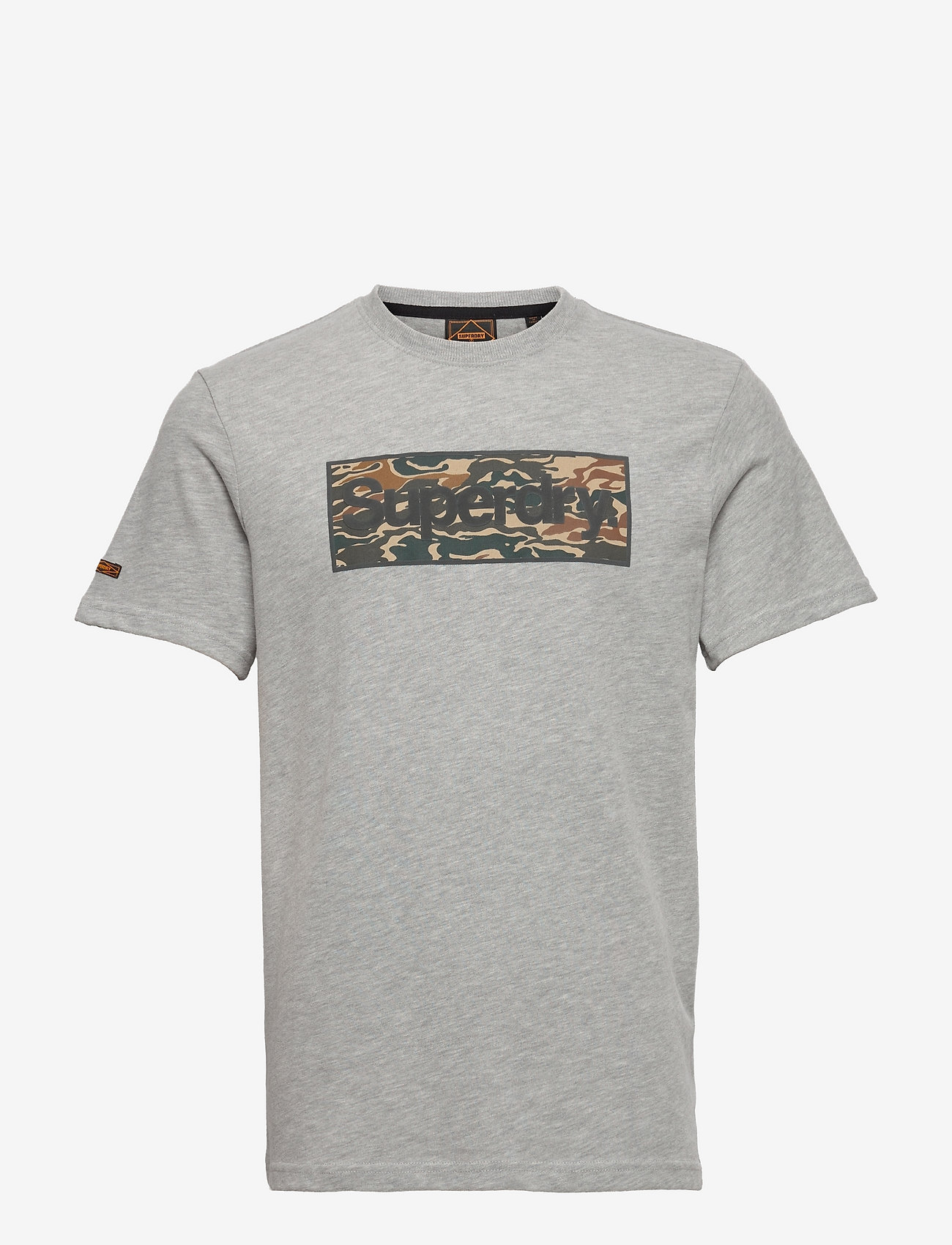 Superdry - CL INFILL TEE - grey marl - 0