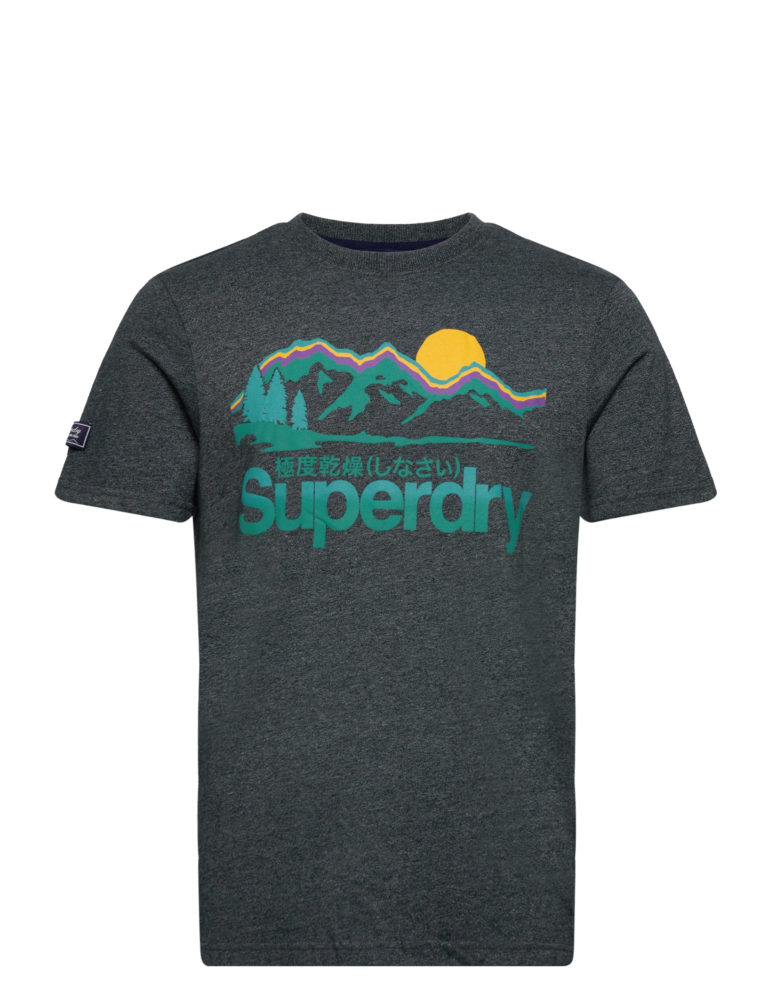 Superdry - CL GREAT OUTDOORS TEE - asphalt grit - 0