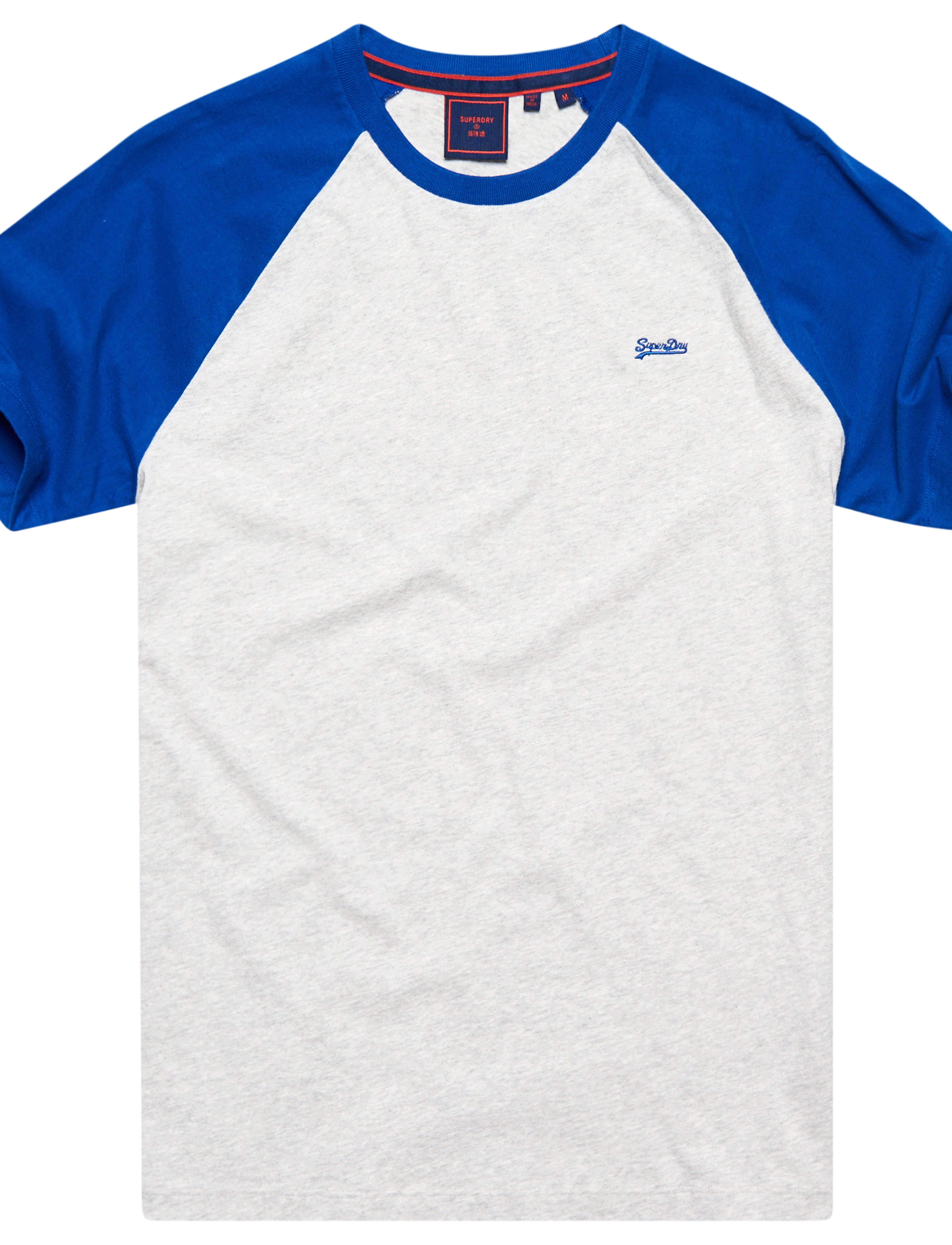Superdry - VINTAGE BASEBALL TEE - glacier grey marl/regal blue - 2