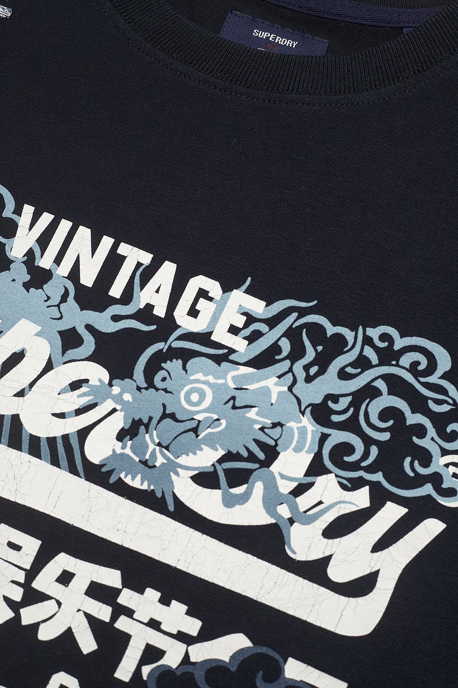 Superdry - VINTAGE VL NARRATIVE TEE - eclipse navy - 2