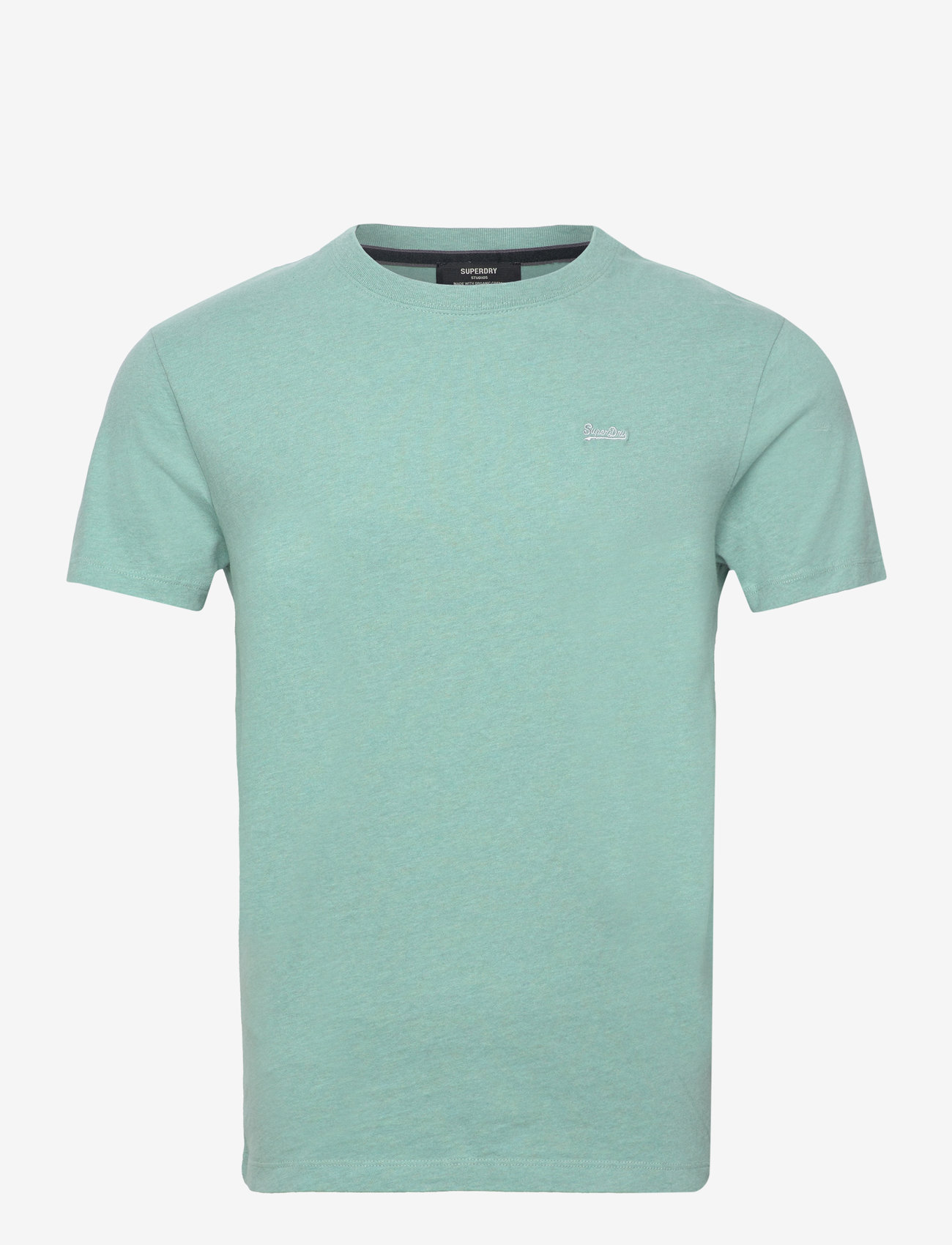 Superdry - VINTAGE LOGO MICRO EMB TEE - sage marl - 0