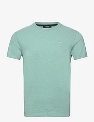 Superdry - VINTAGE LOGO MICRO EMB TEE - short-sleeved t-shirts - sage marl - 0
