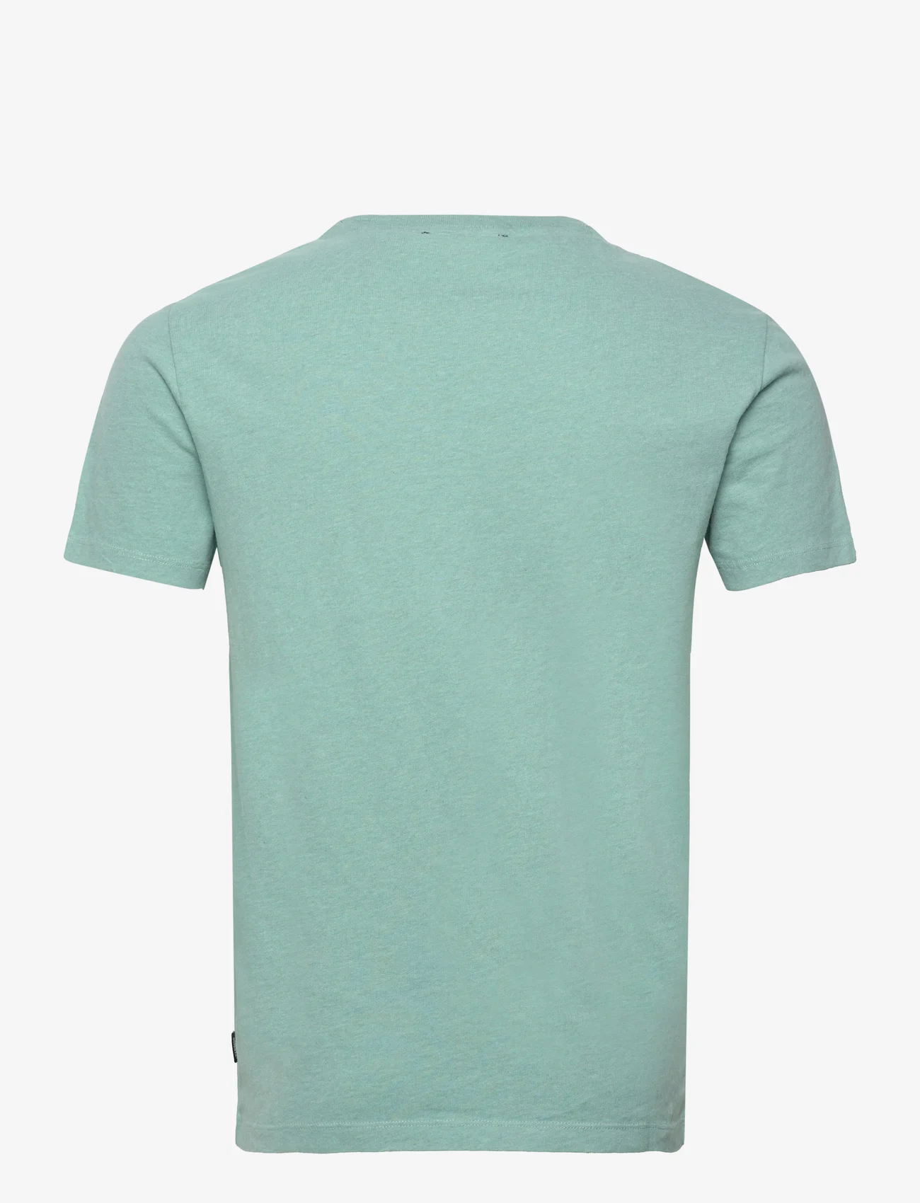 Superdry - VINTAGE LOGO MICRO EMB TEE - short-sleeved t-shirts - sage marl - 1