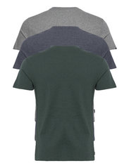 Superdry - ESSENTIAL TRIPLE PACK T-SHIRT - basic t-shirts - buckgreenmrl/nvymrl/noosgrymrl - 3