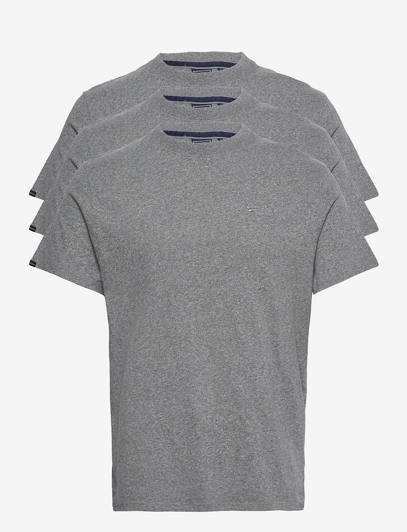 Superdry - ESSENTIAL TRIPLE PACK T-SHIRT - laisvalaikio marškinėliai - noos grey marl - 0