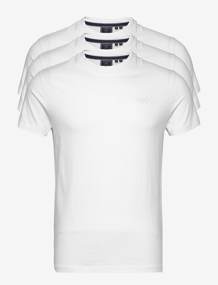 Superdry - ESSENTIAL TRIPLE PACK T-SHIRT - optic/optic - 1