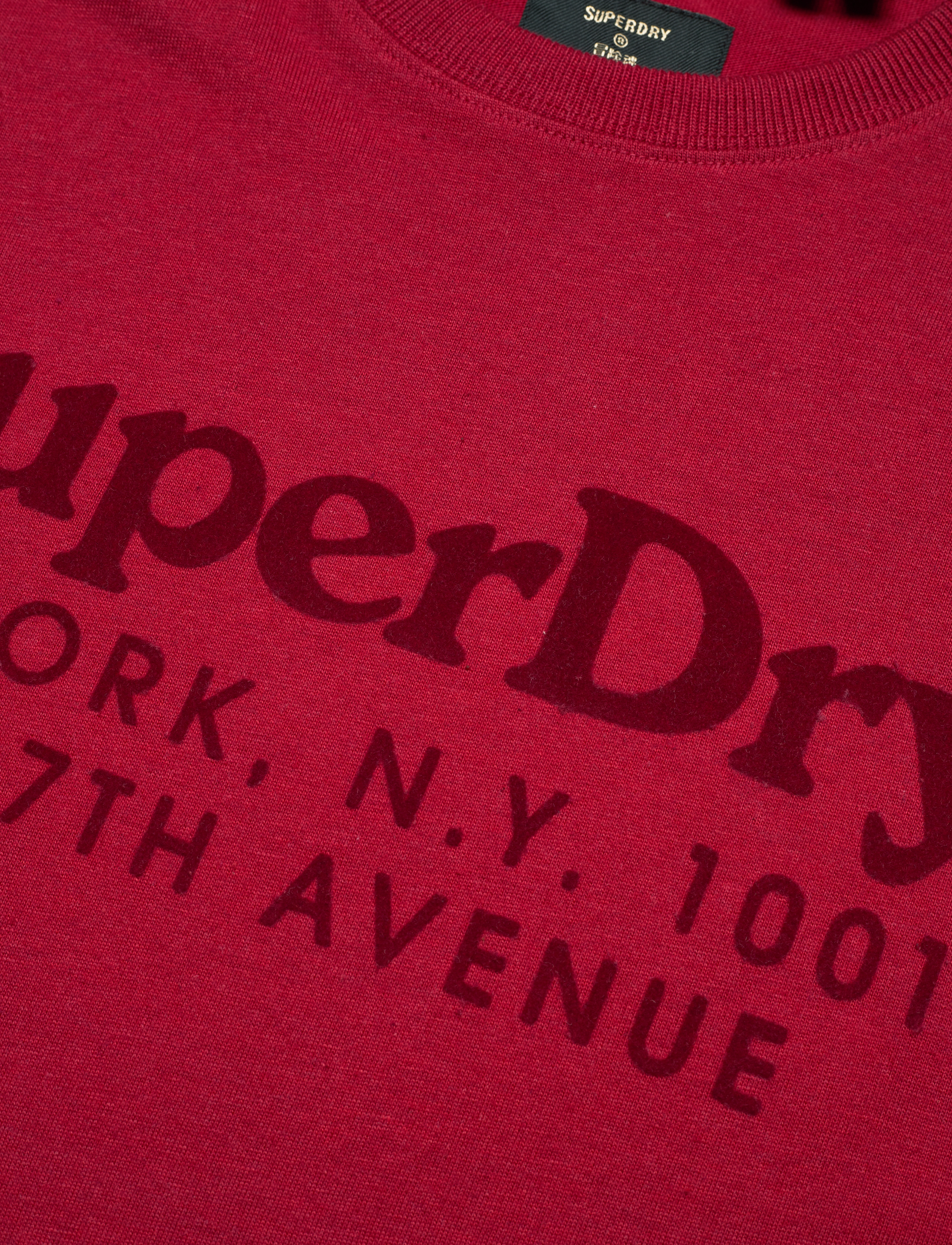Superdry - VINTAGE VENUE TONAL TEE - rich red marl - 5